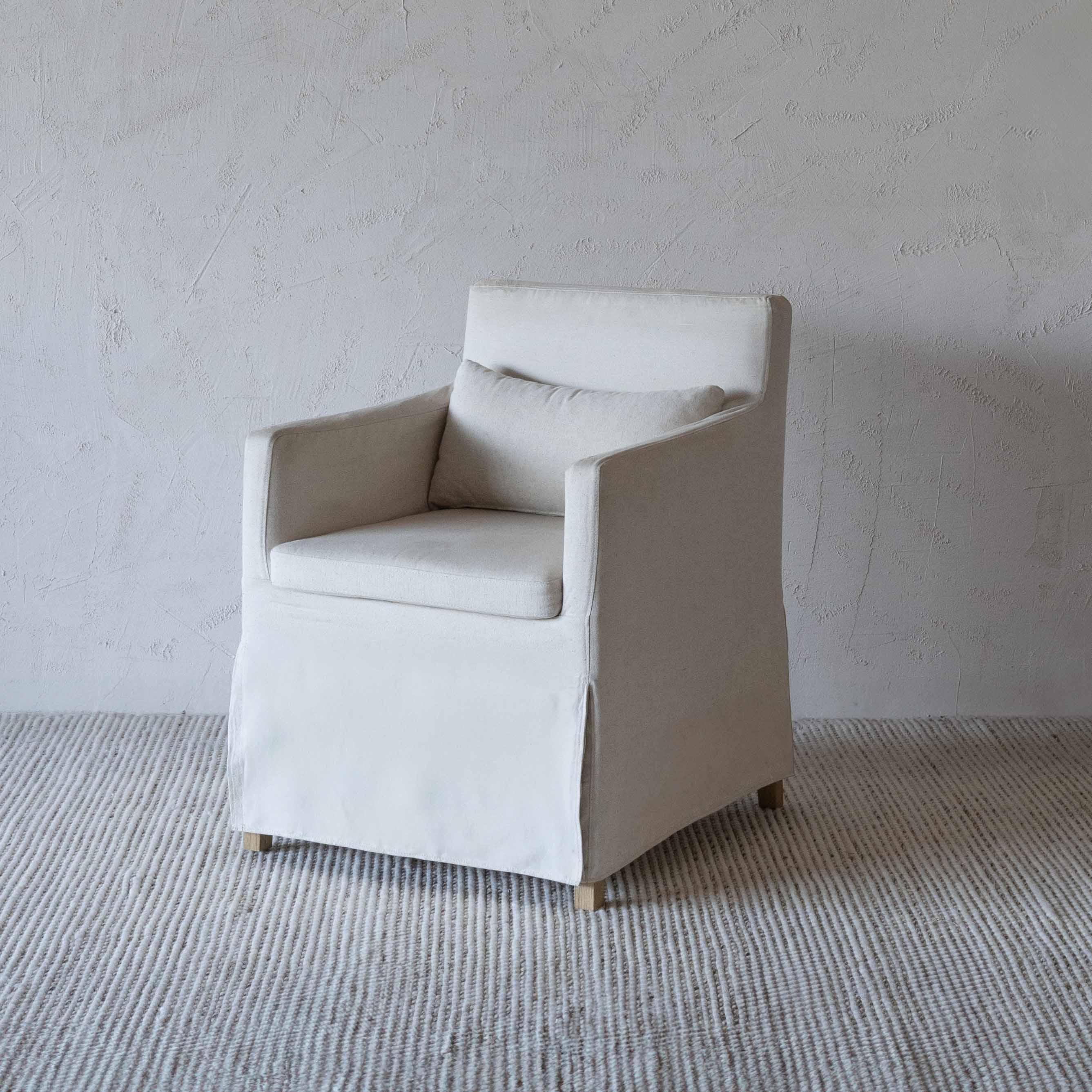 Sculpt Armrest Wood Dining Chair - Dining Chairs - WS Living Furniture Furniture Store in Dubai