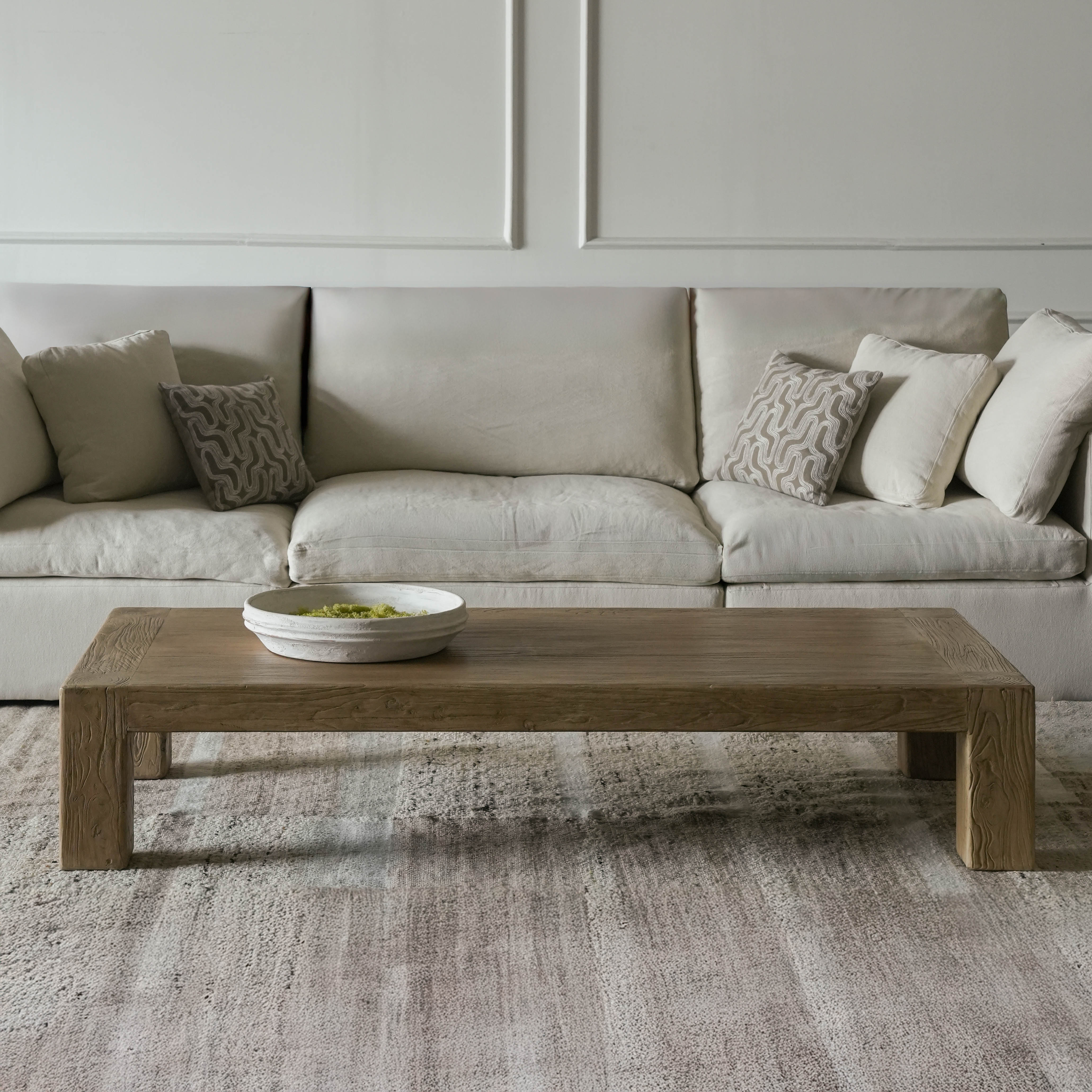 Sephina Elm Wood Rectangle Coffee Table
