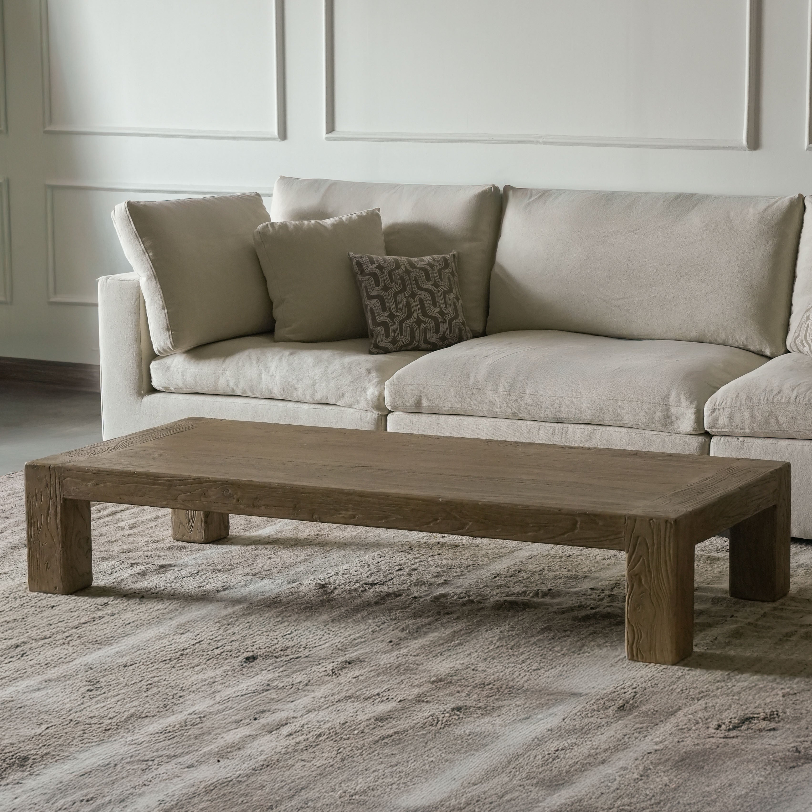 Sephina Elm Wood Rectangle Coffee Table