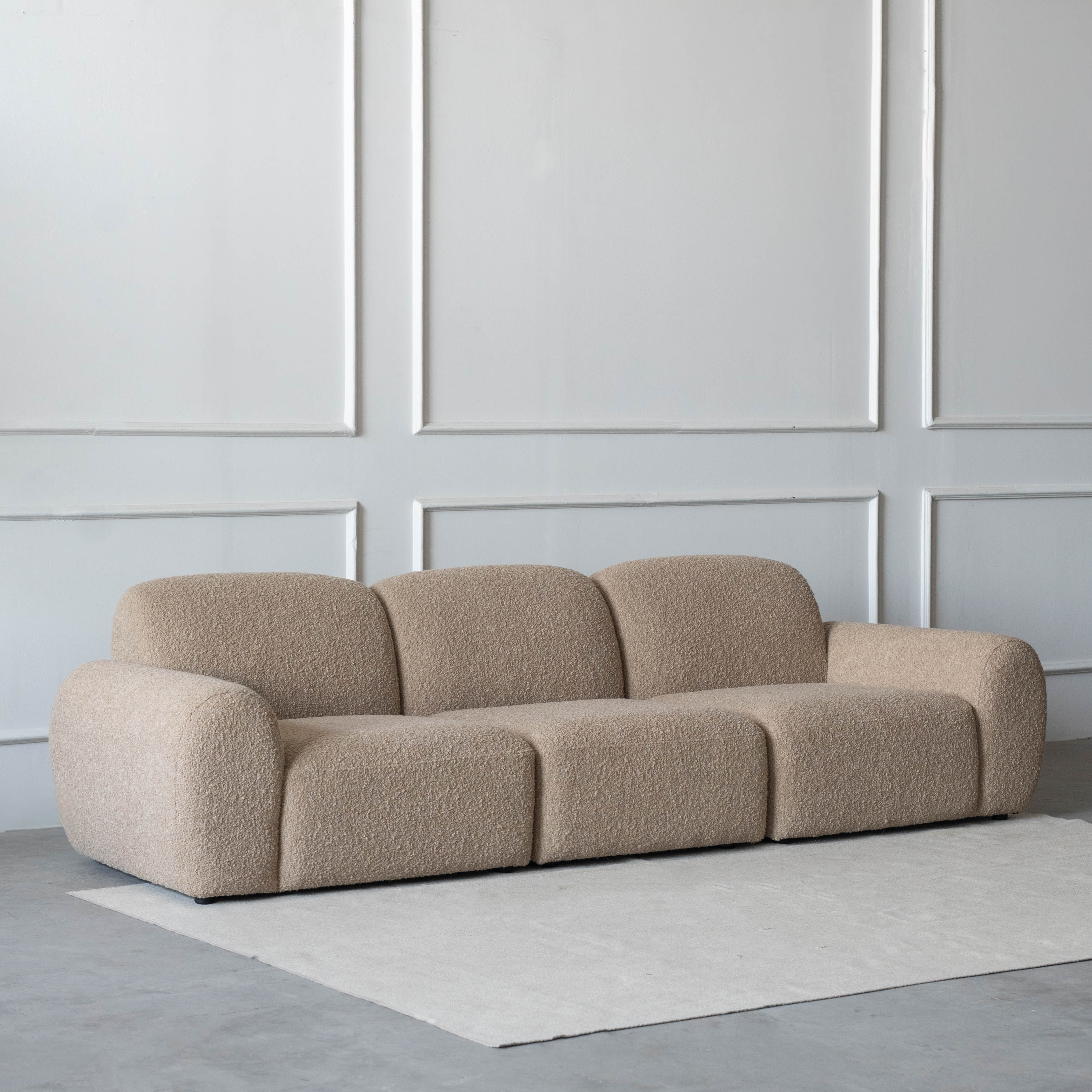 Serenity Modern 3 Seater Sofa - BROWN