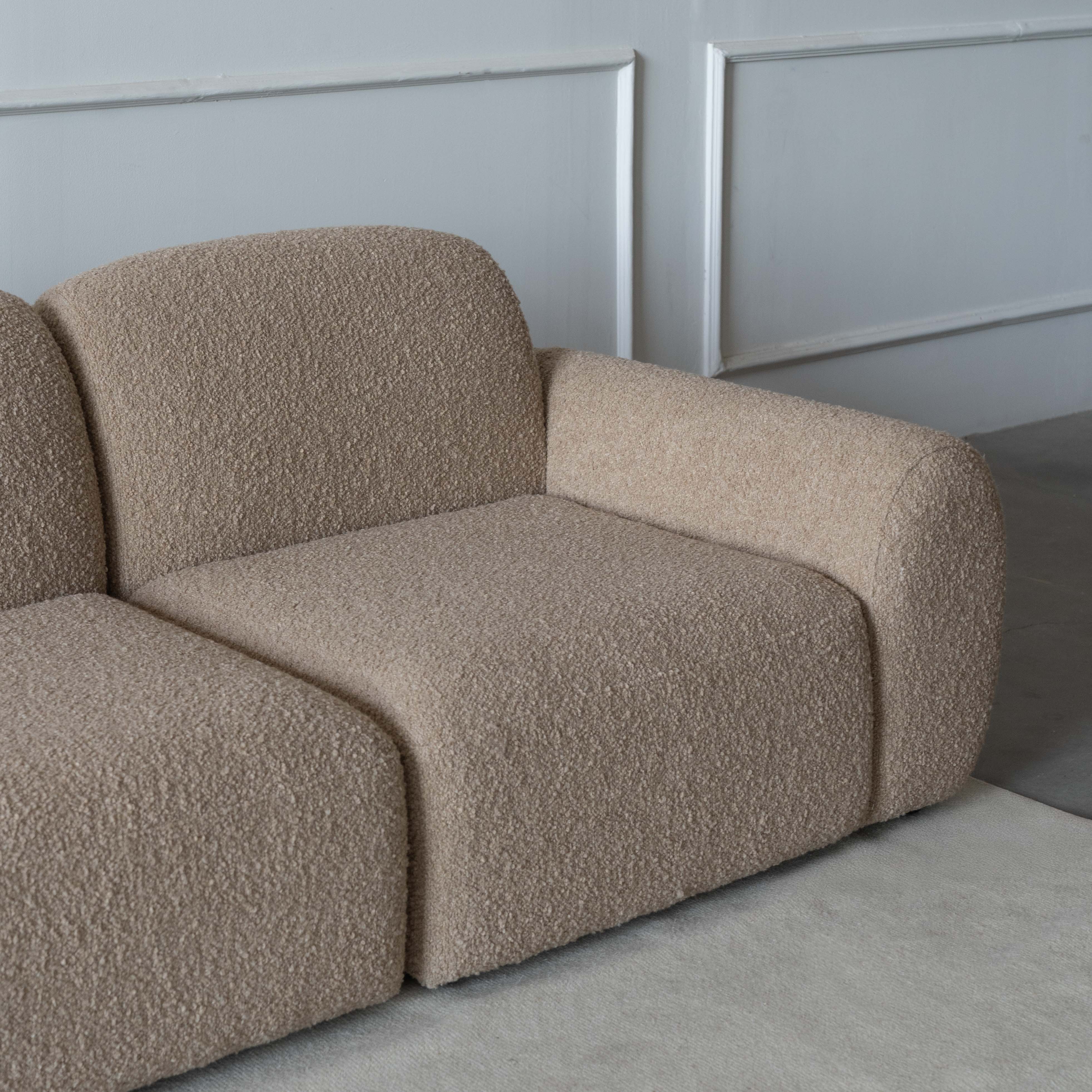 Serenity Modern 3 Seater Sofa - BROWN