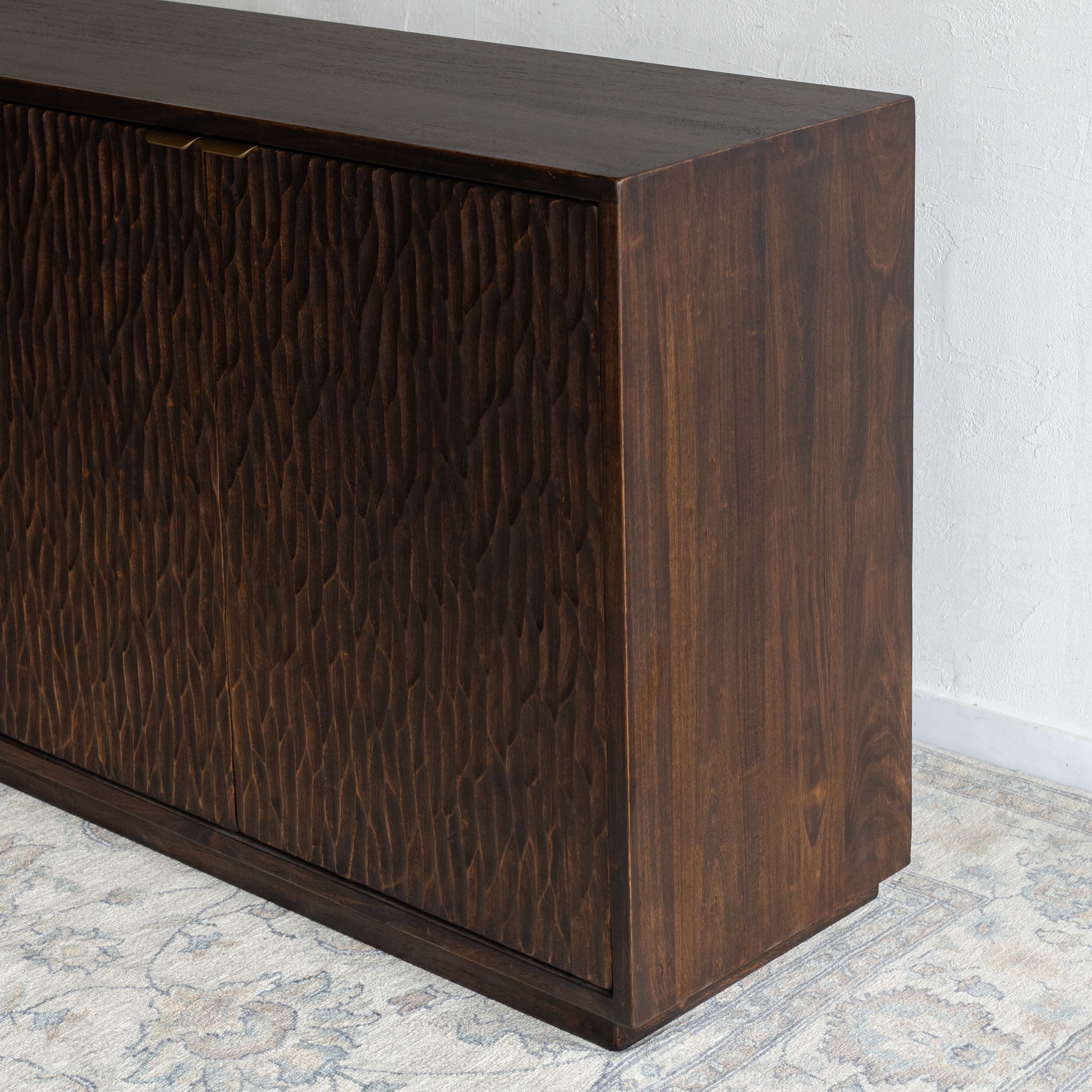 Cortex Carved Solid Wood Artisan Sideboard