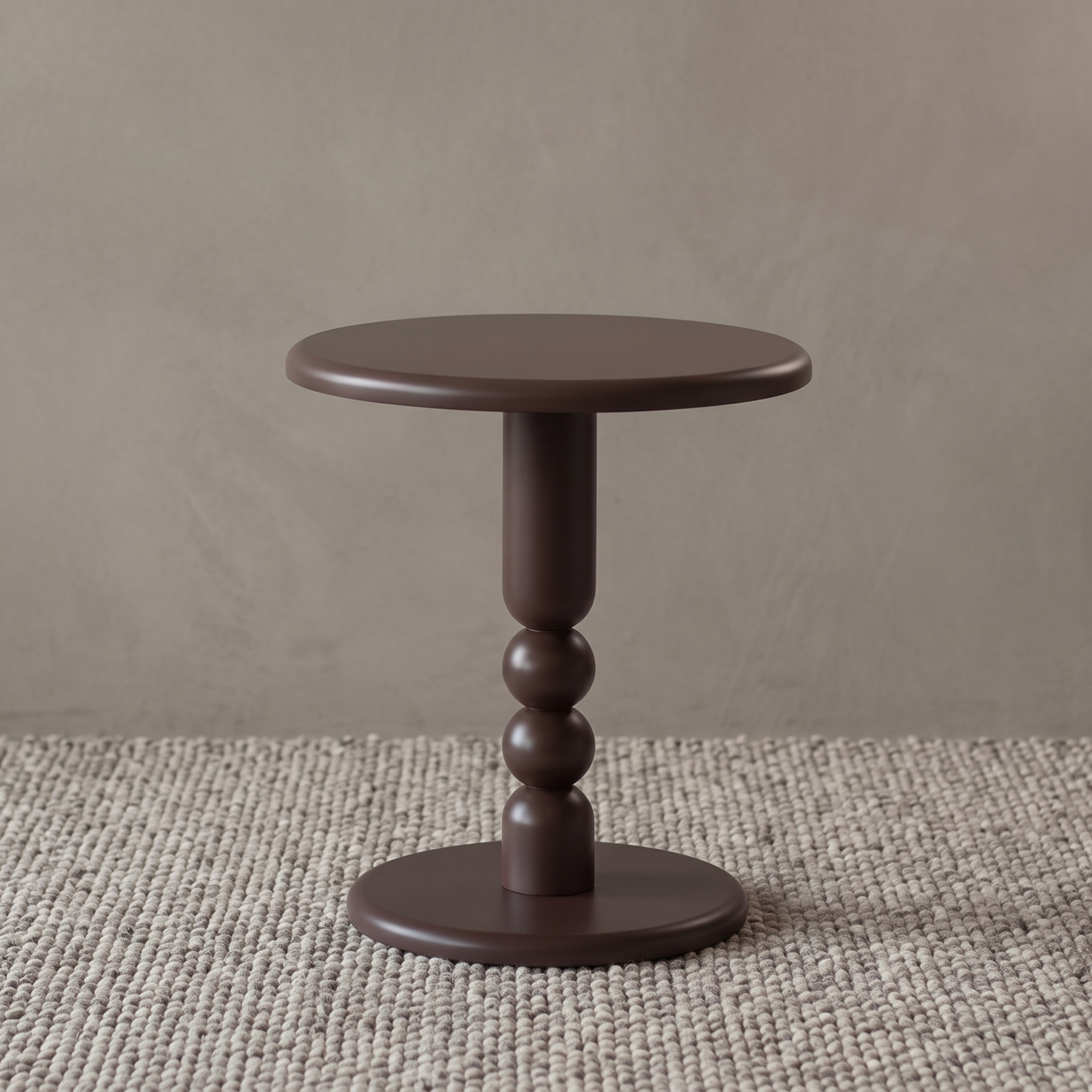 Orlena Sculptural Side Table - BROWN