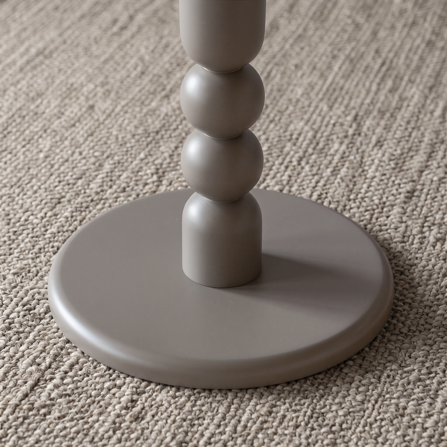 Orlena Sculptural Side Table - Earth Grey