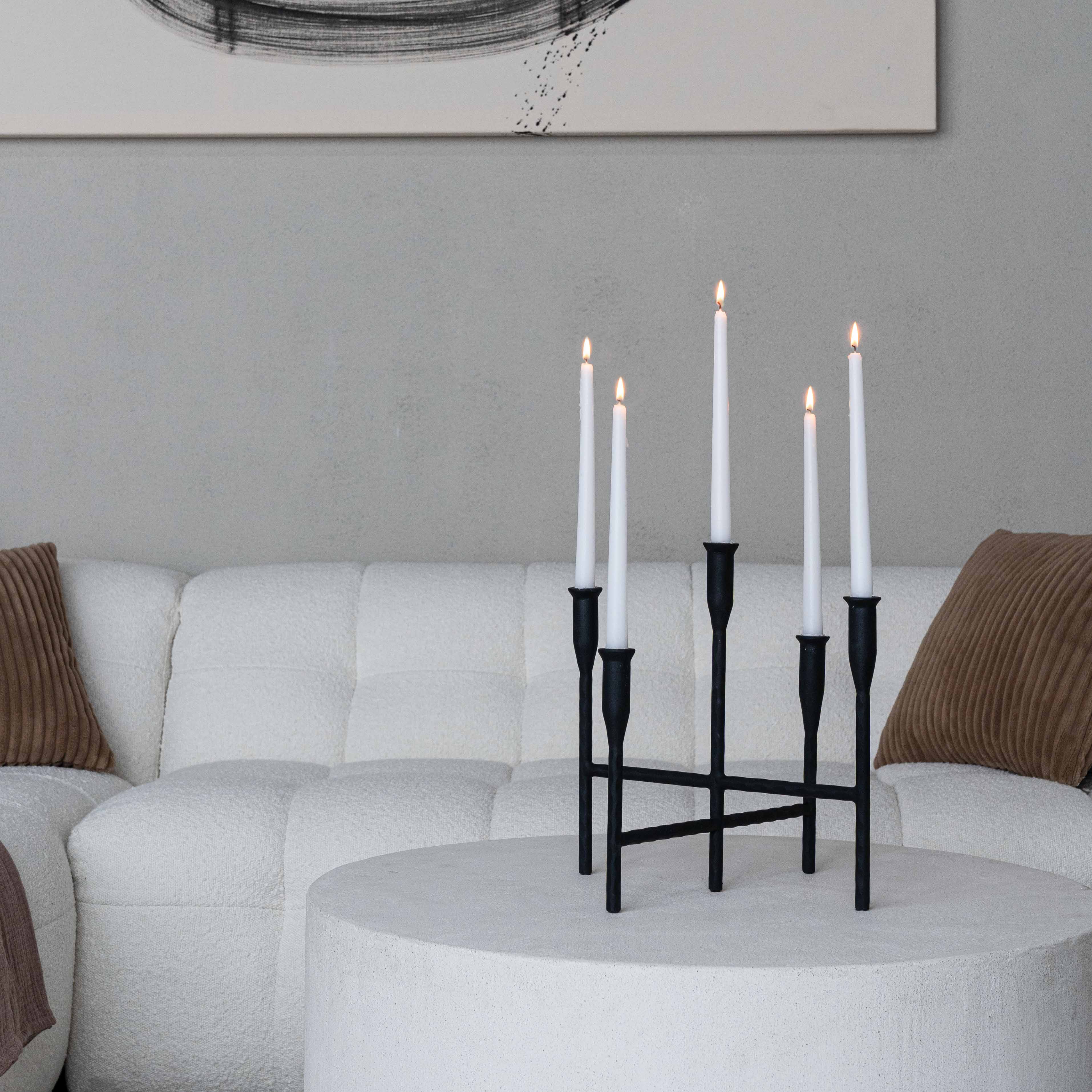 Silo Steel Candle Holder - Floor Candle Holder - WS Living Furniture Furniture Store in Dubai