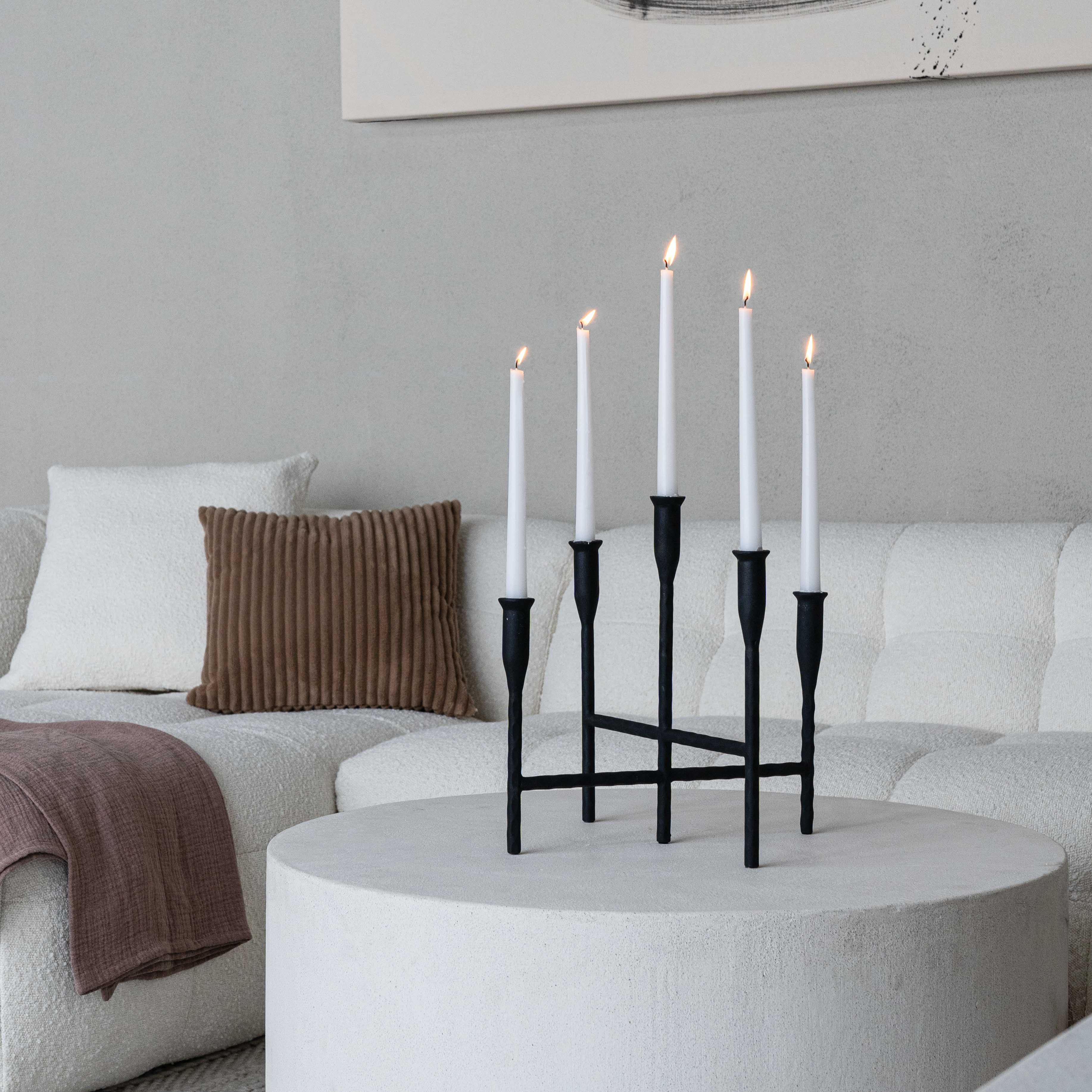Silo Steel Candle Holder - Floor Candle Holder - WS Living Furniture Furniture Store in Dubai