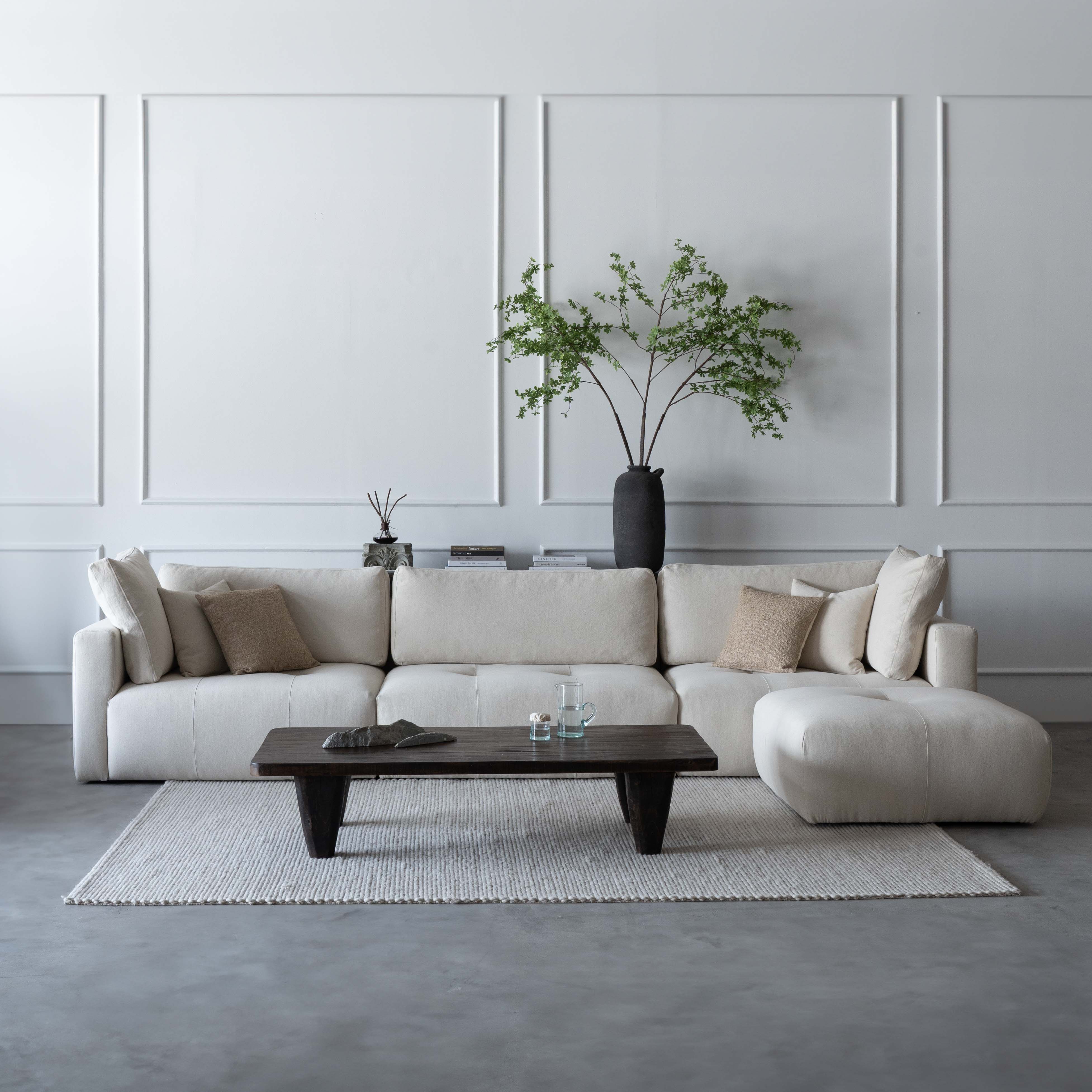 Sky Modern L Shape | Sectional Modular Sofa - Beige - Sofas - WS Living Furniture Furniture Store in Dubai