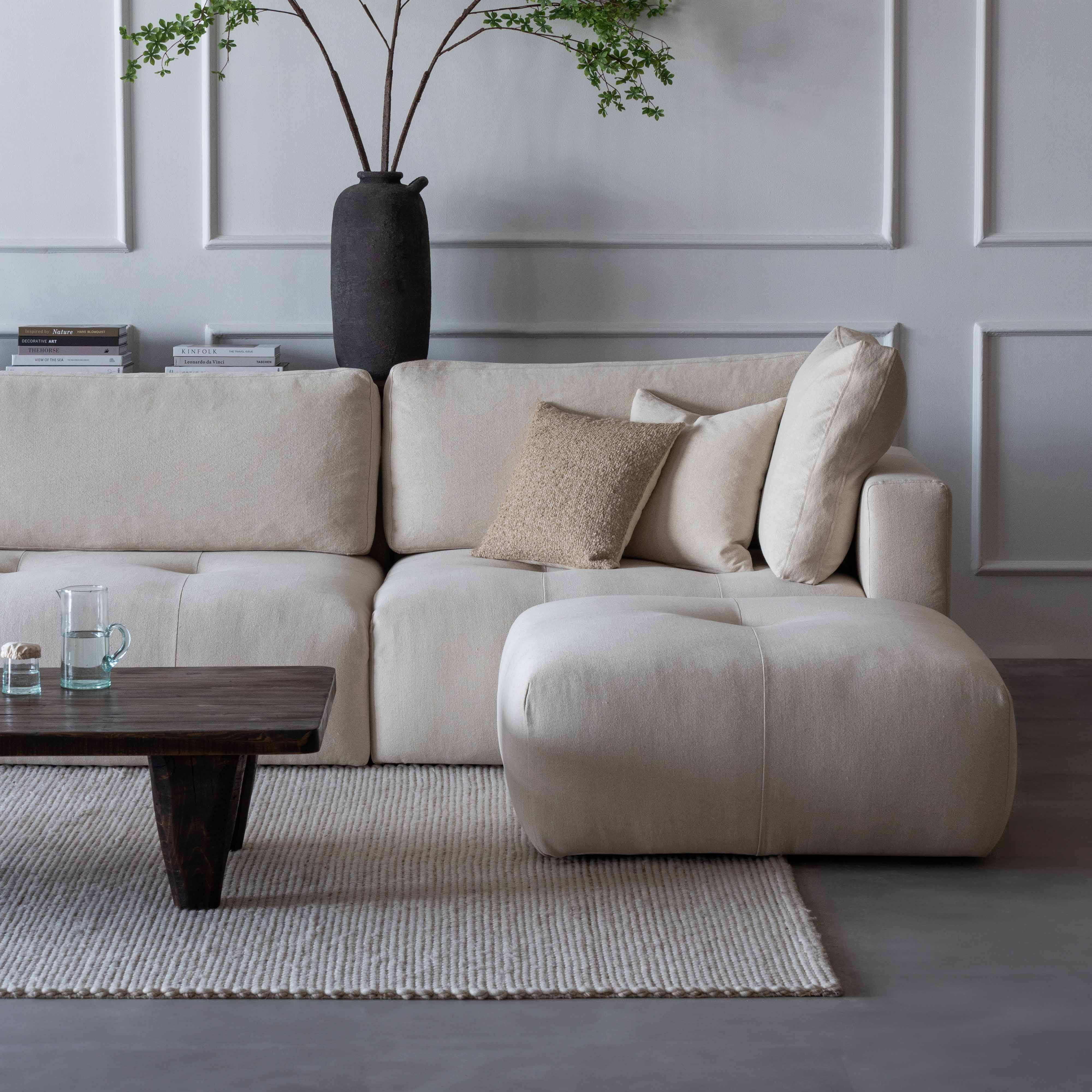 Sky Modern L Shape | Sectional Modular Sofa - Beige - Sofas - WS Living Furniture Furniture Store in Dubai