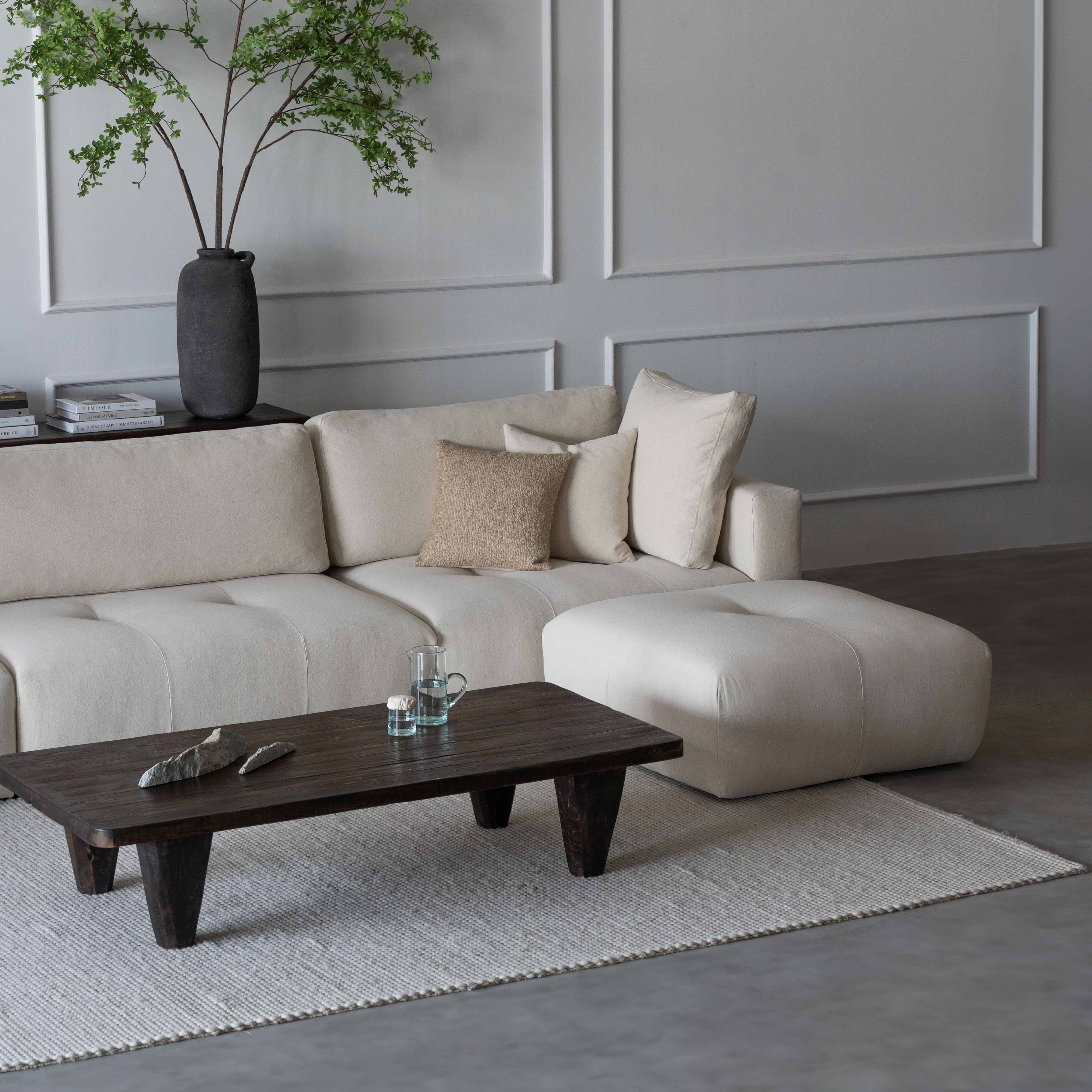 Sky Modern L Shape | Sectional Modular Sofa - Beige - Sofas - WS Living Furniture Furniture Store in Dubai