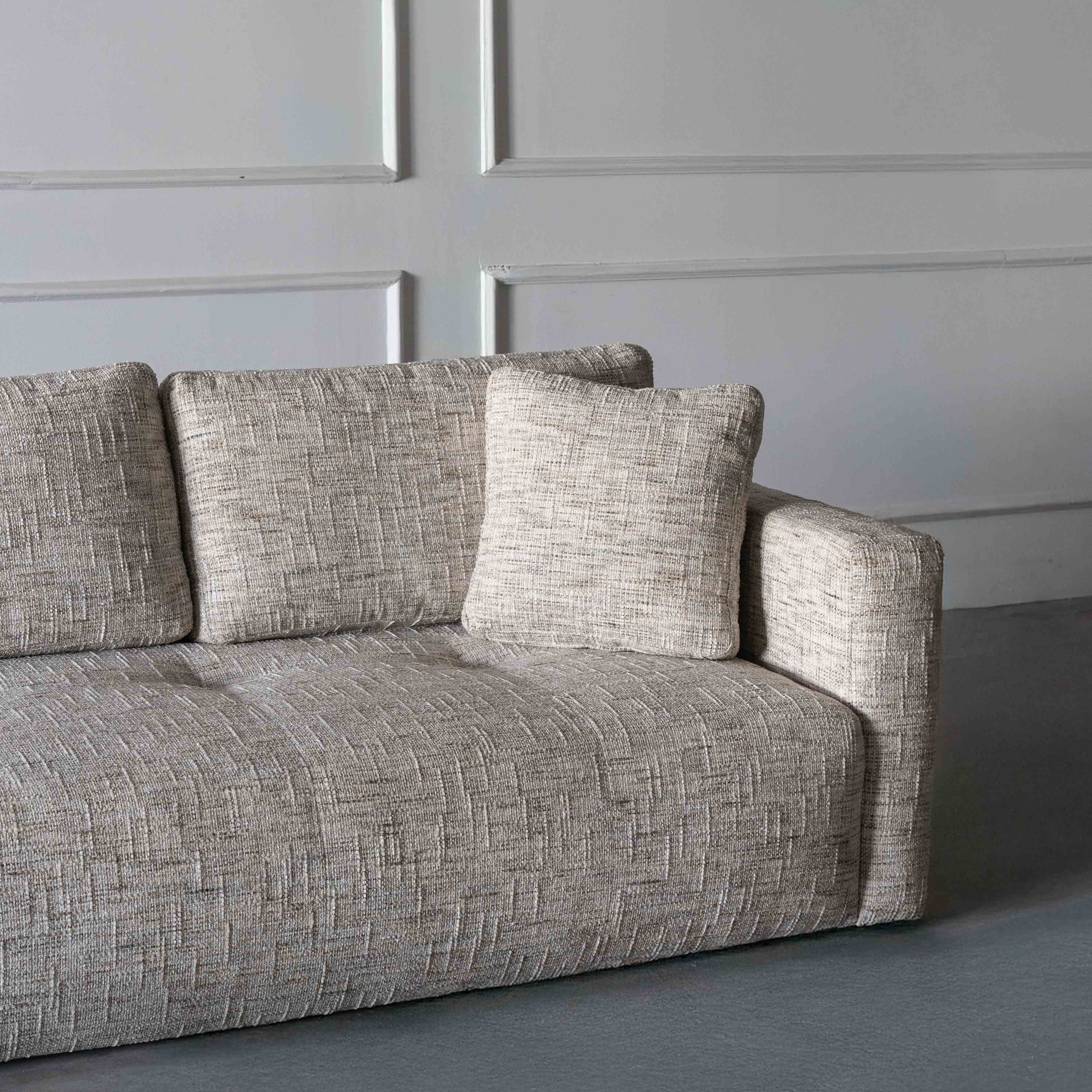 Sky Modern 2 Seater Sofa - Grey | White - Sofa - WS Living Furniture Furniture Store in Dubai