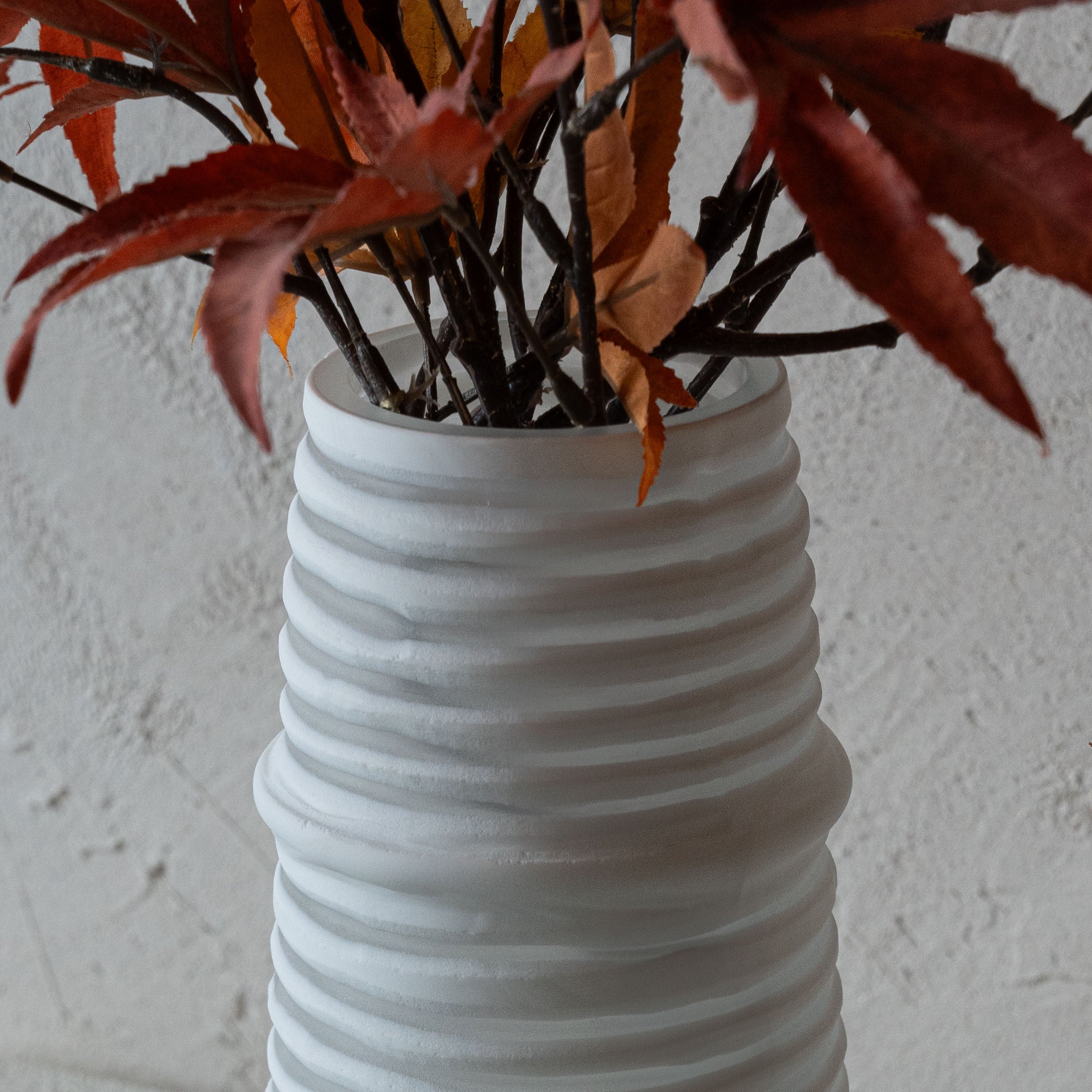 Snow Decorative Glass Vase | Flower Pot | Tall - Accesories - WS Living Furniture  Furniture Store in Dubai