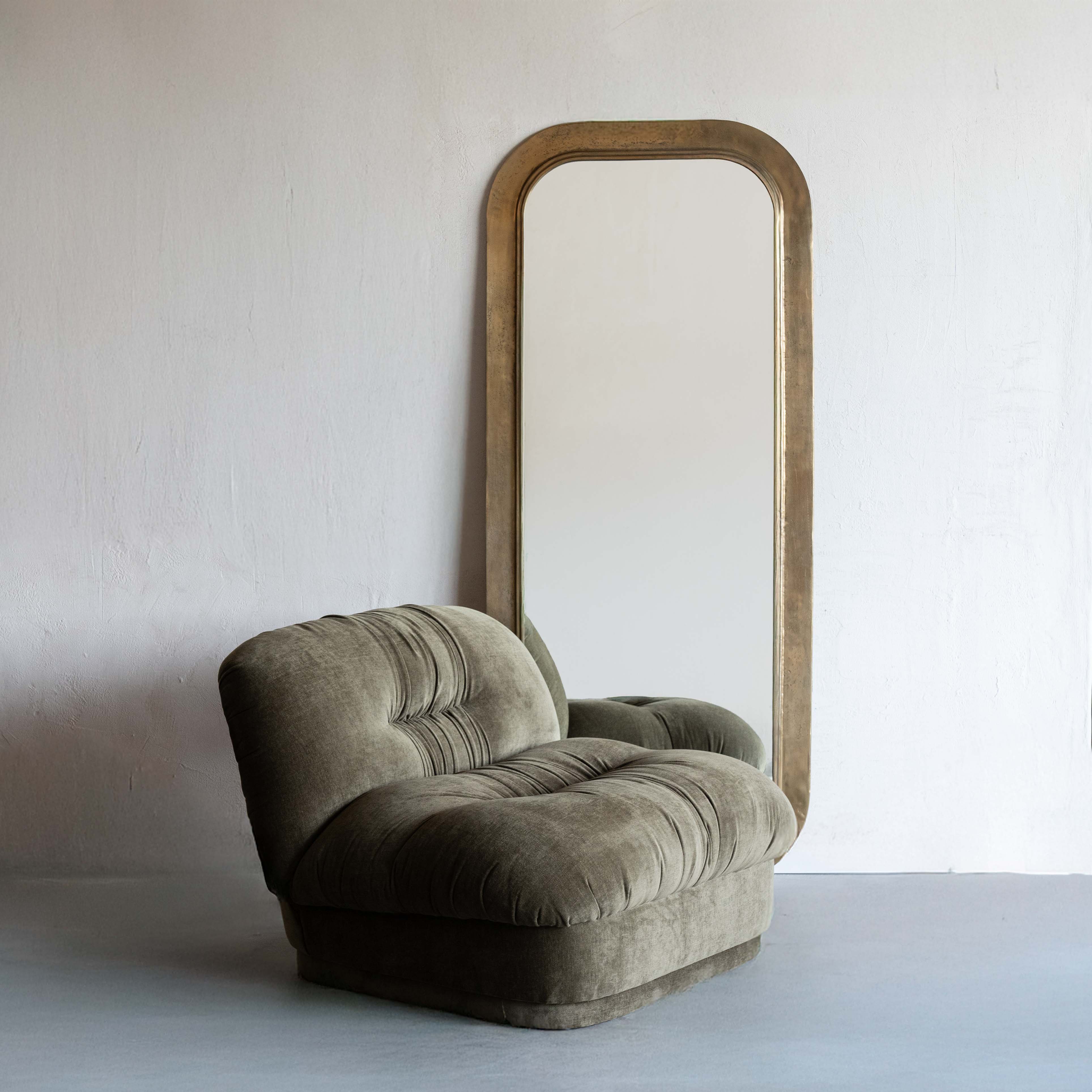 Solara Modern Accent Lounge Chair - Khaki Green