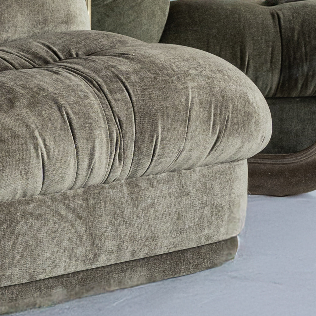 Solara Modern Accent Lounge Chair - Khaki Green