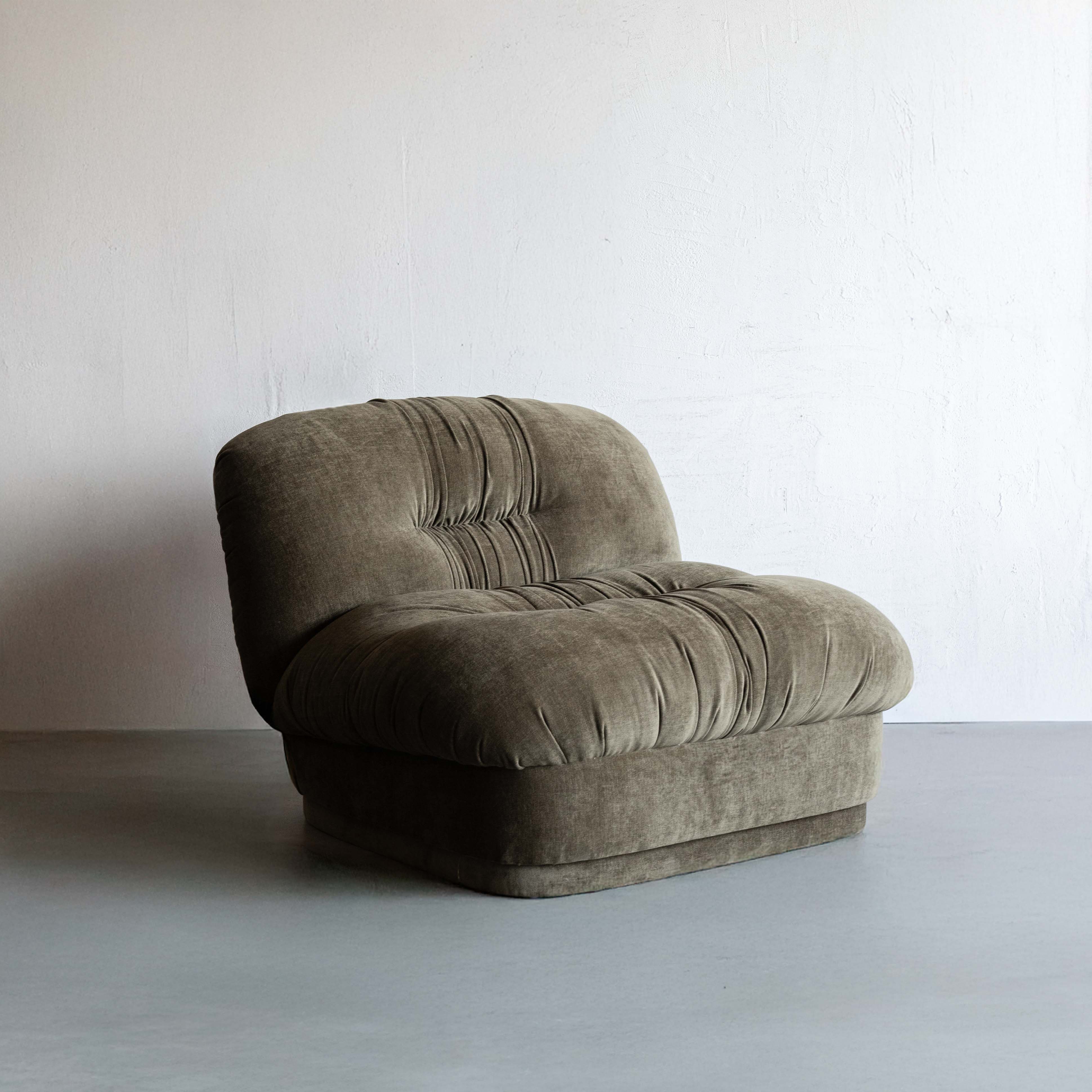 Solara Modern Accent Lounge Chair - Khaki Green