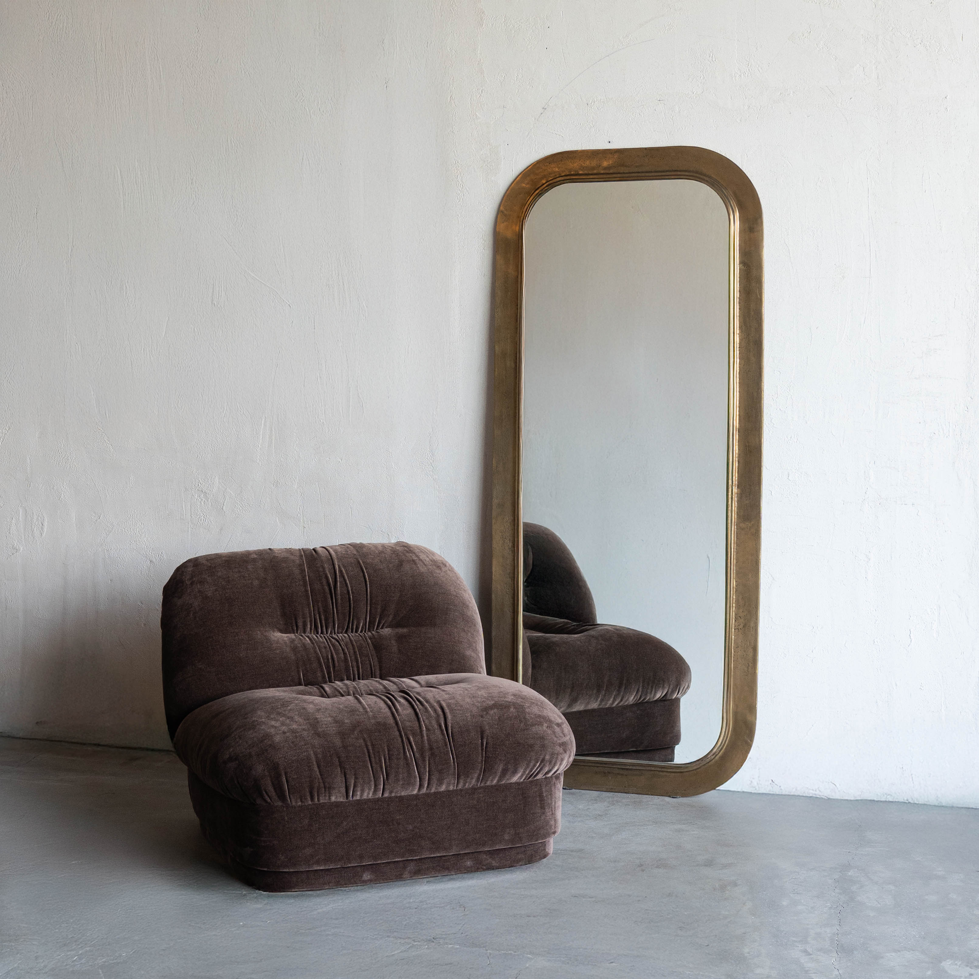 Solara Modern Accent Lounge Chair - Brown