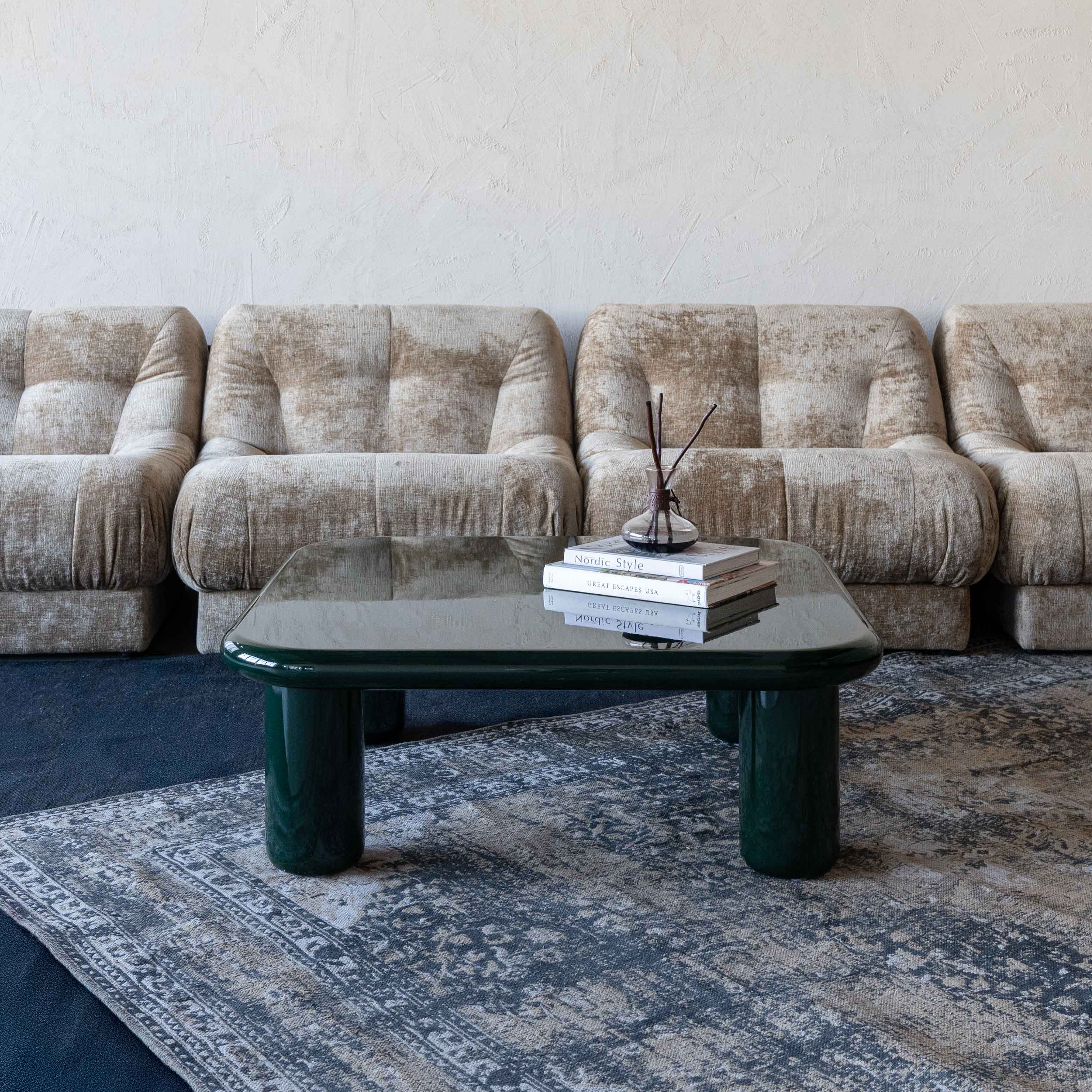 Hazel Green High Gloss Modern Coffee Table - 988E1.0 - BC151 - Coffee Tables - WS Living Furniture Furniture Store in Dubai