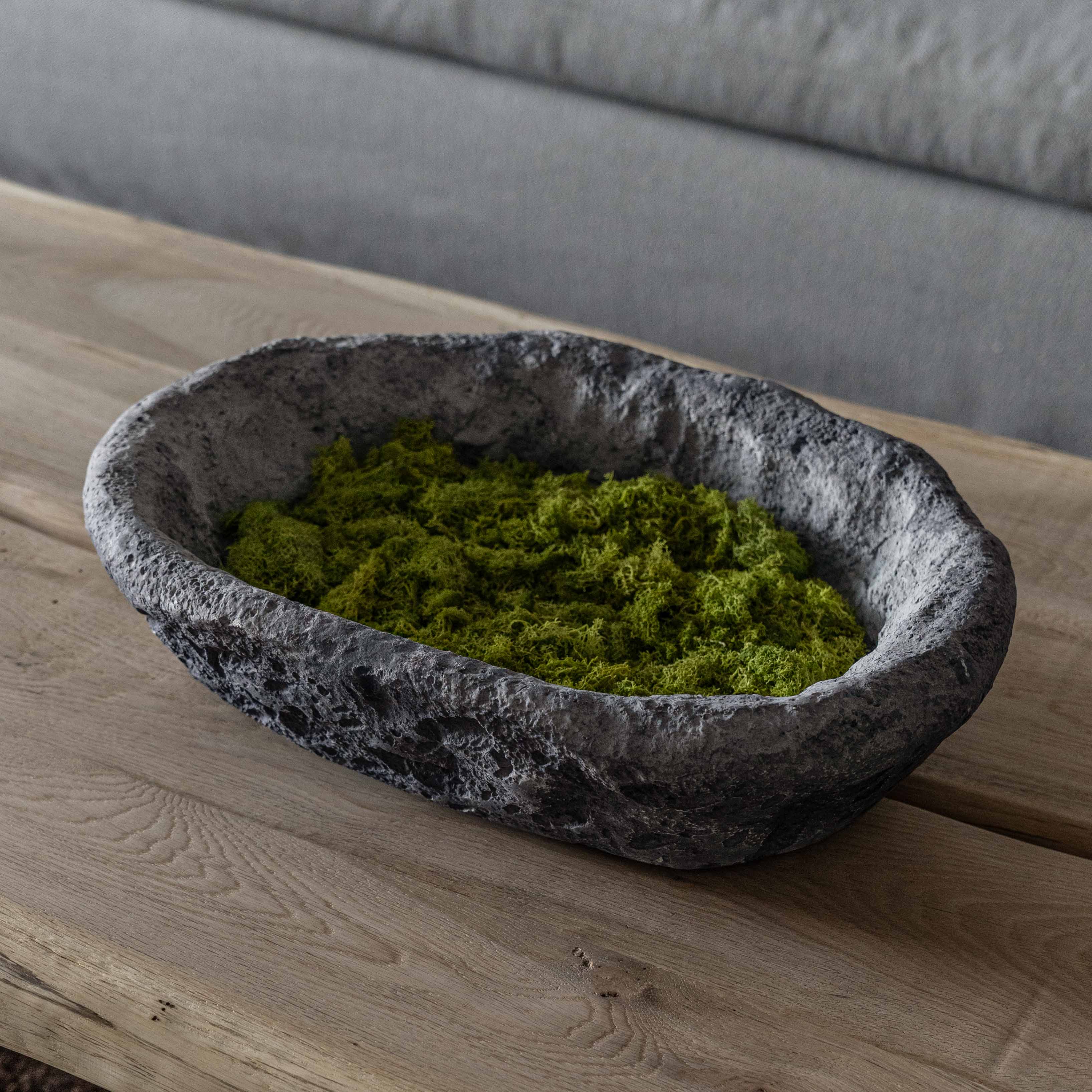 Aura Lime Stone Decorative Bowl - Candle Holders - WS Living Furniture Furniture Store in Dubai