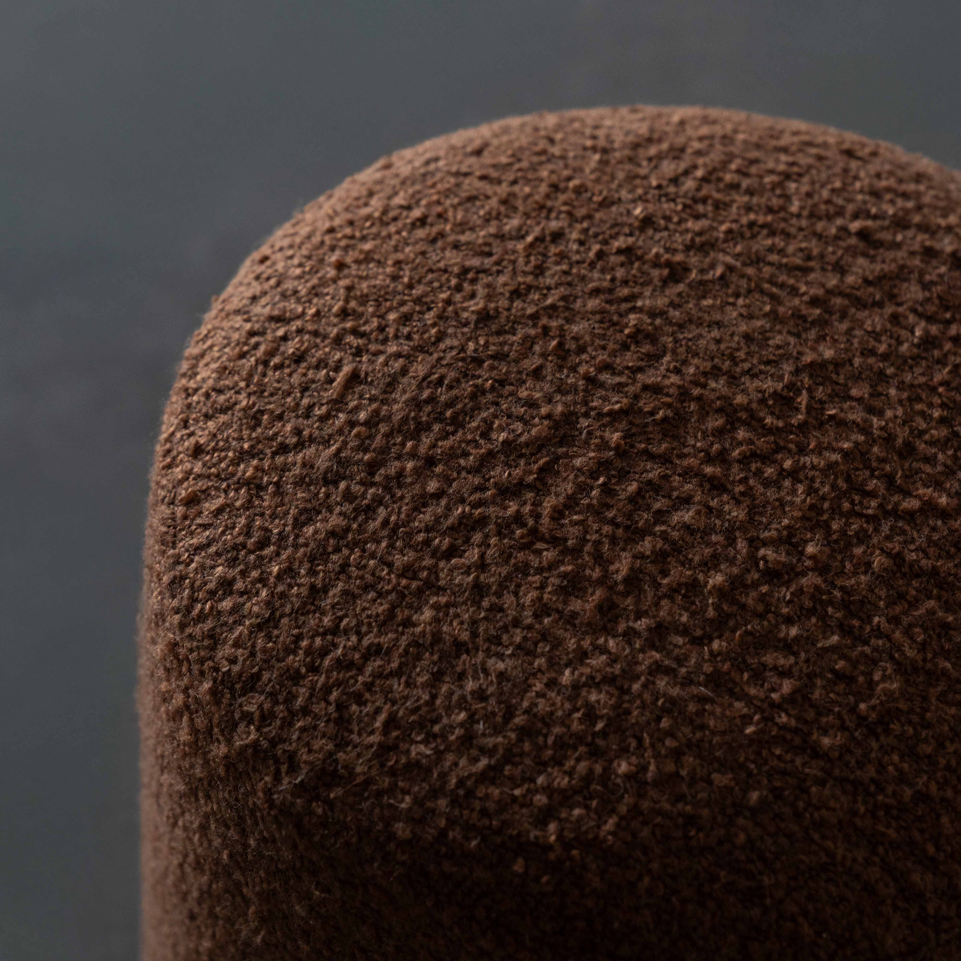 Contour Round Pouf - Caramel Brown - Pouf - WS Living Furniture Furniture Store in Dubai