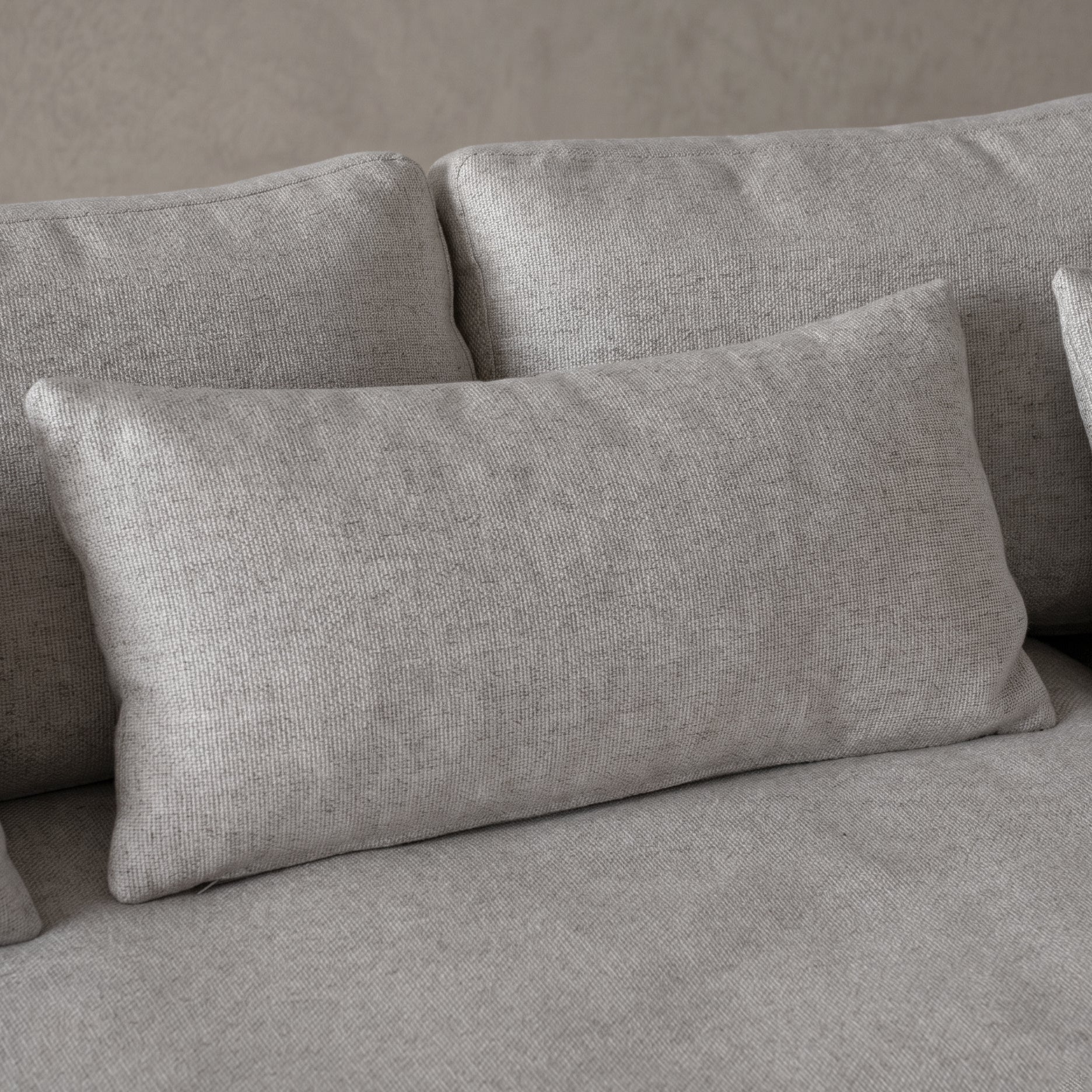 Sultan L Shape Sofa Set Light Grey