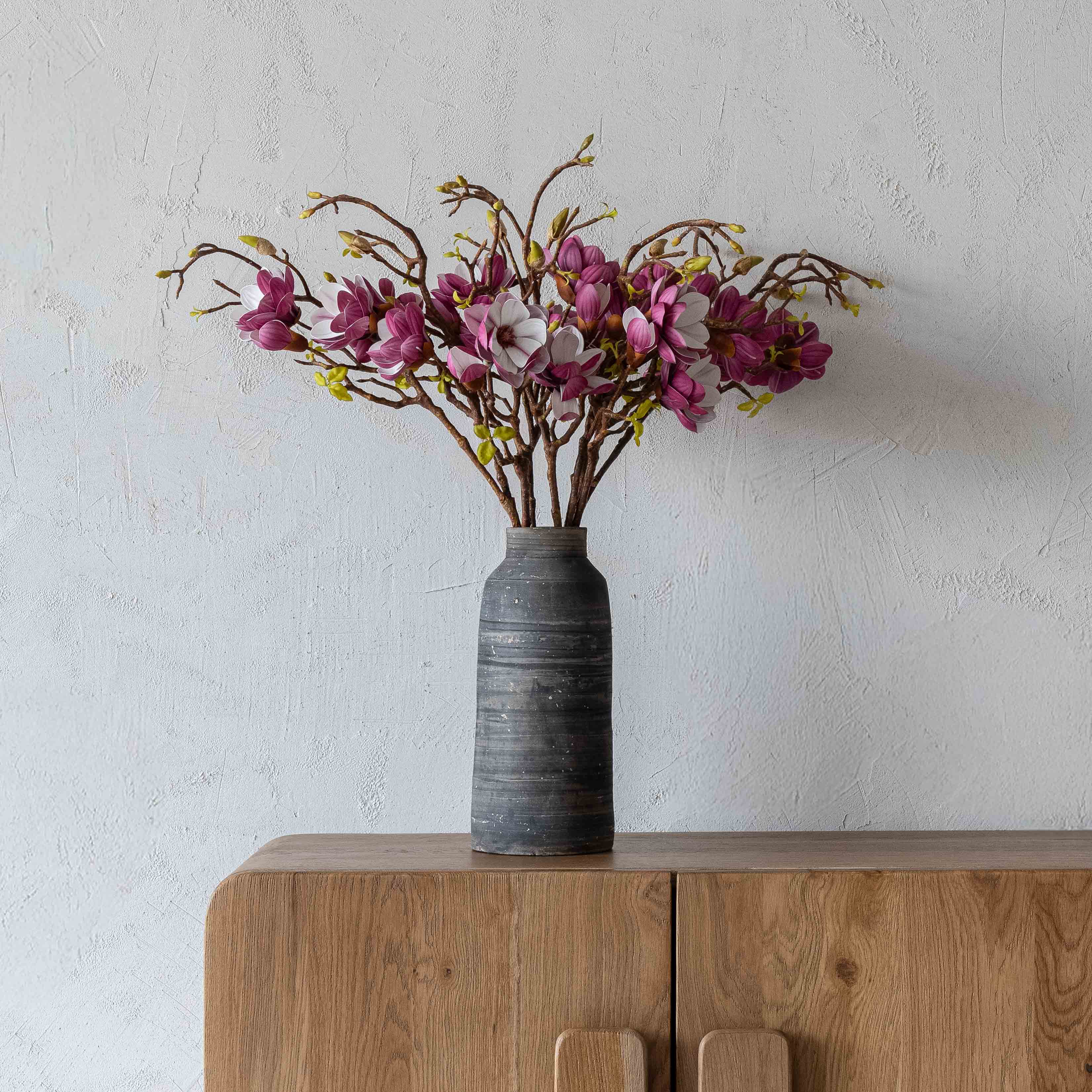 Synthetic Spout (Rose Red)  - Chinese Magnolia Artificial Flower - Artificial Flowers - WS Living Furniture  Furniture Store in Dubai