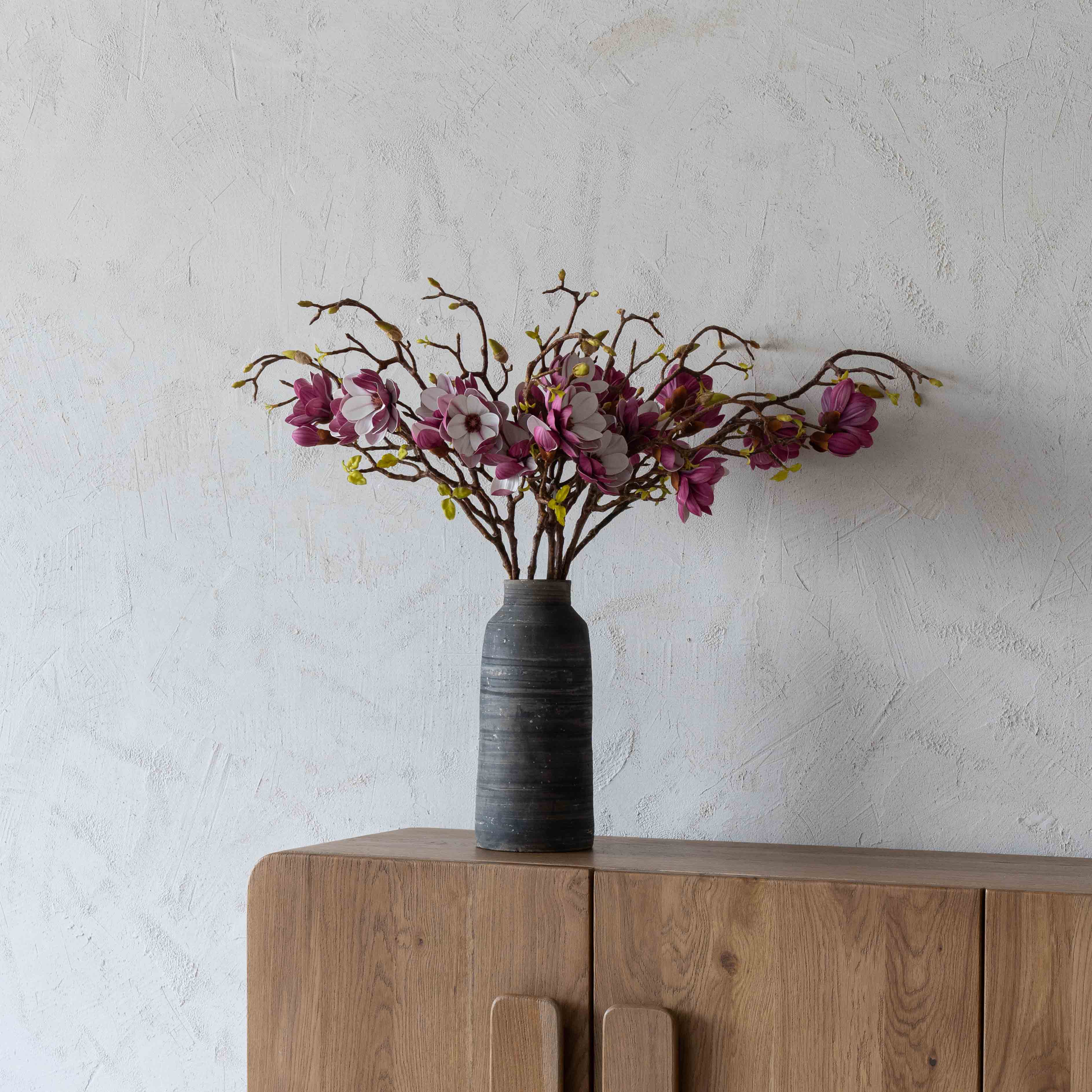 Synthetic Spout (Rose Red)  - Chinese Magnolia Artificial Flower - Artificial Flowers - WS Living Furniture  Furniture Store in Dubai