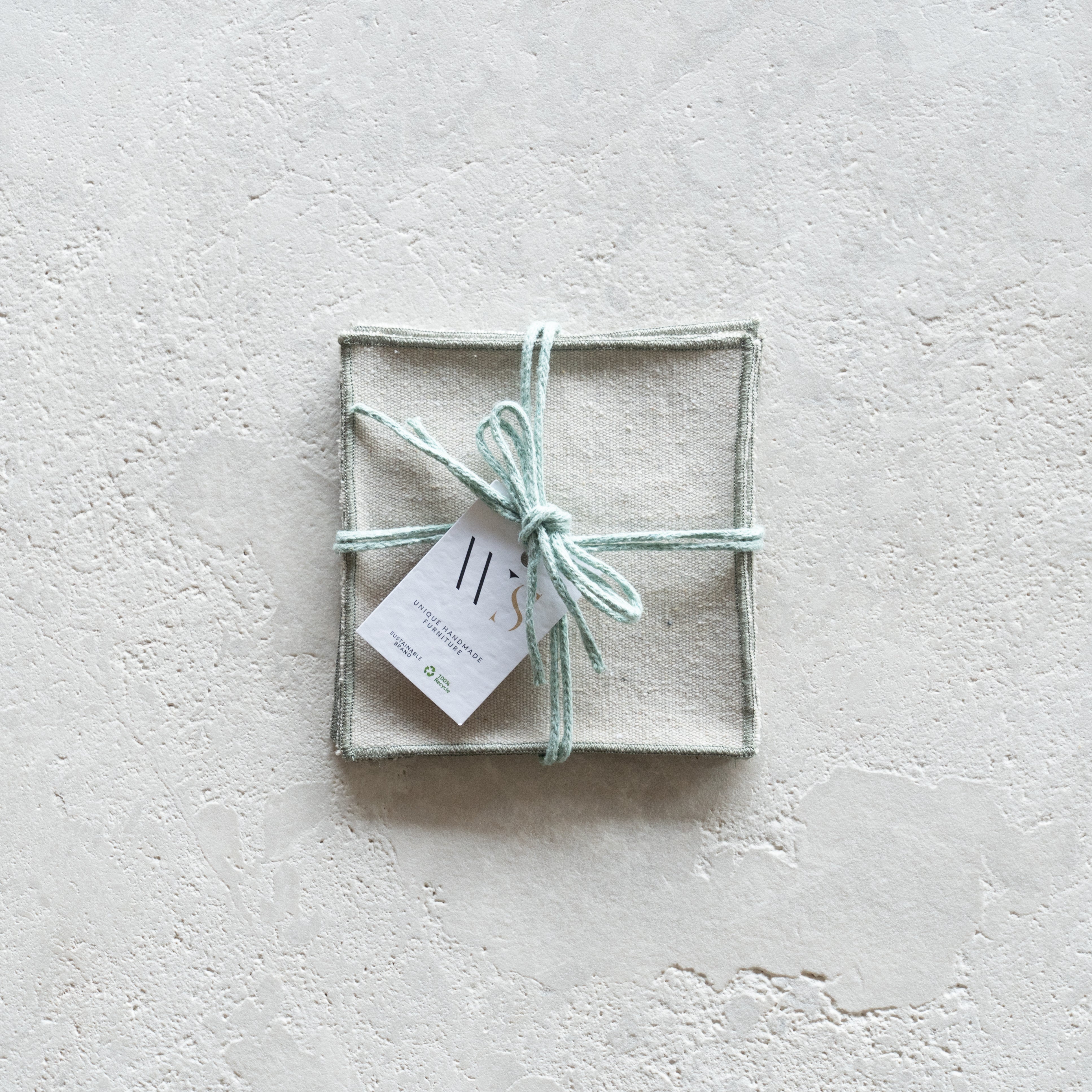 Linen Table Coaster-Set Of Four - - WS Living Furniture Furniture Store in Dubai