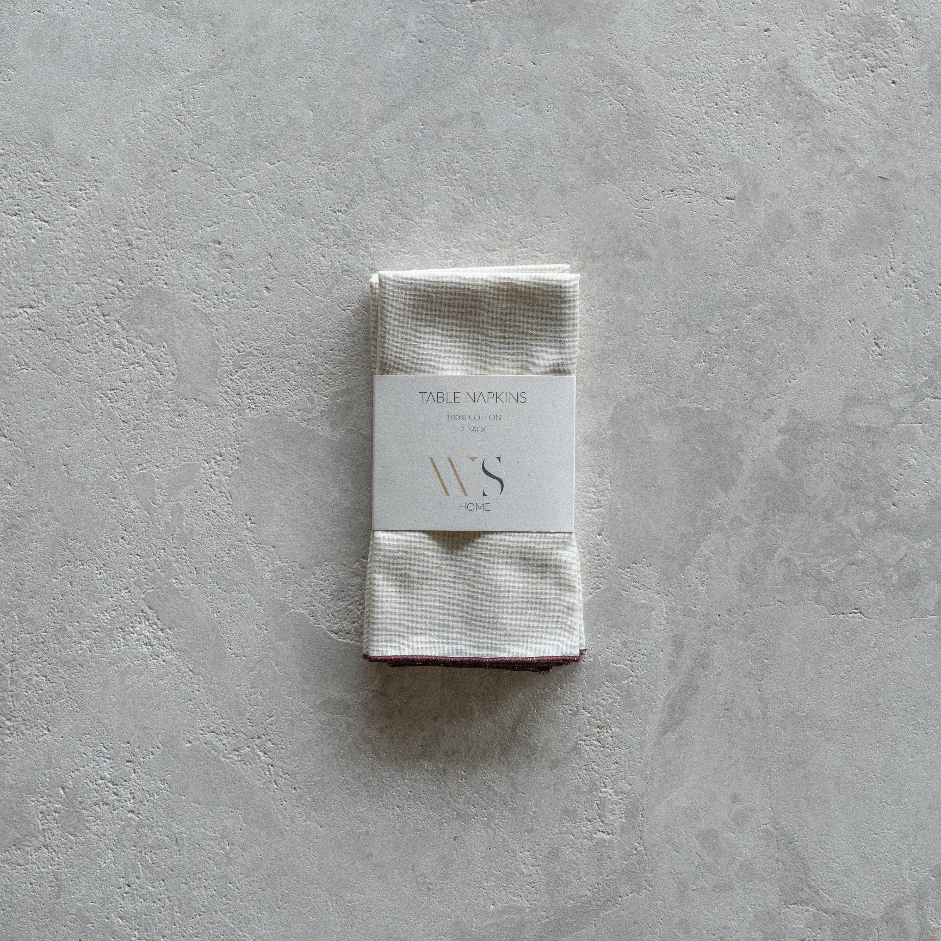 Linen Overlook Table Napkin-Set Of Two - - WS Living Furniture Furniture Store in Dubai