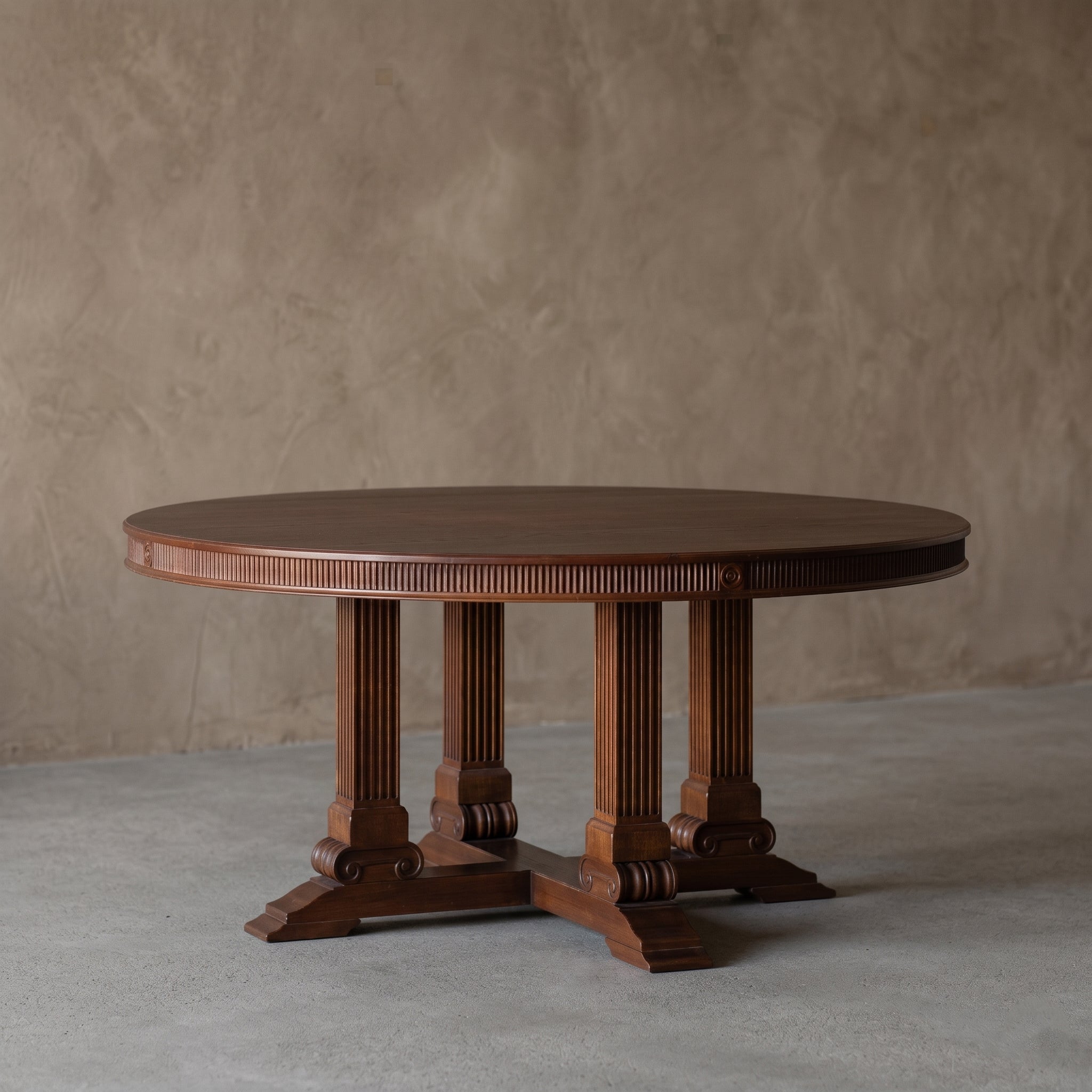 The Aspen Real Antique Round Dining Table
