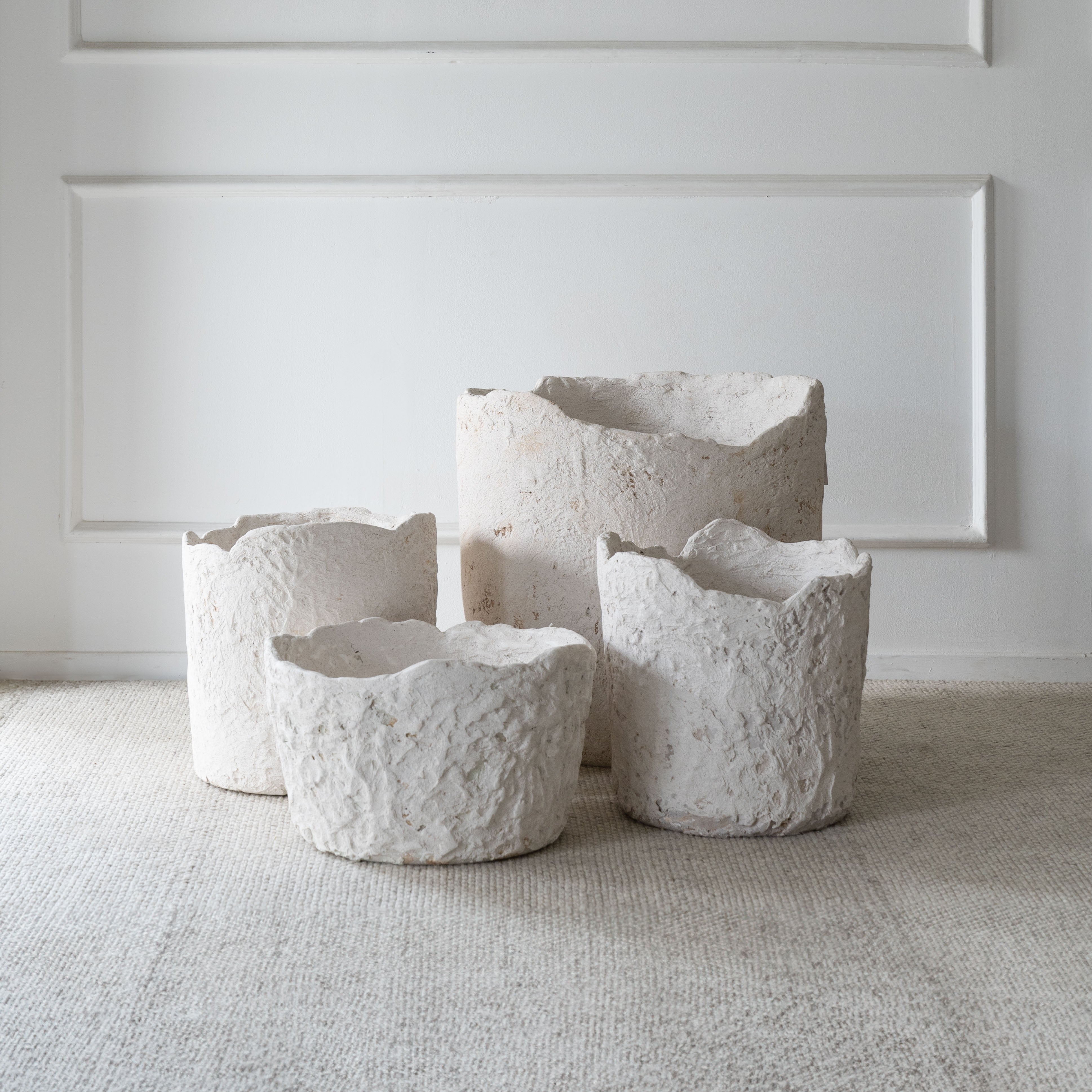 The Rock Olive Tree Pots-White - Vase - WS Living Furniture Furniture Store in Dubai