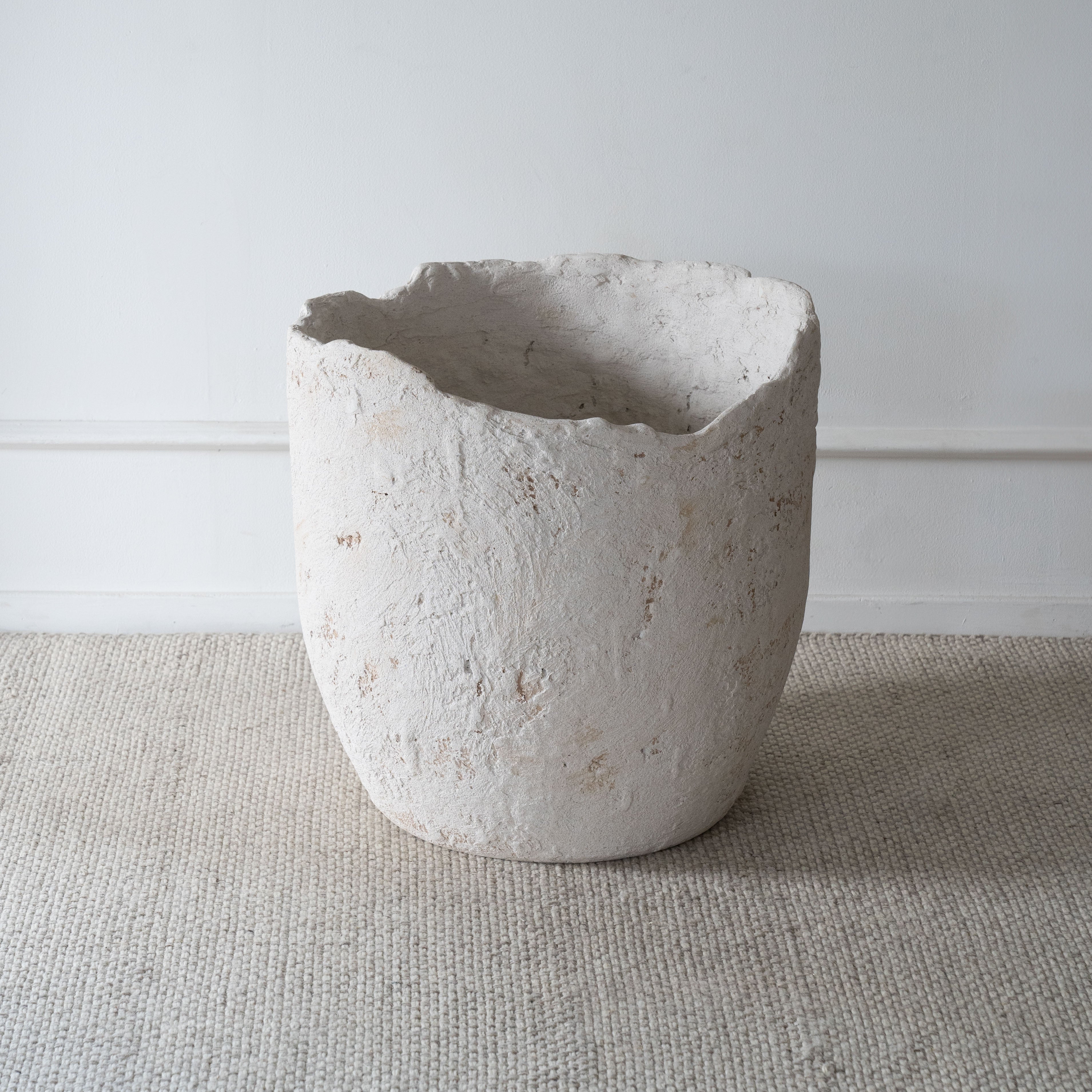 The Rock Olive Tree Pots-White - Vase - WS Living Furniture Furniture Store in Dubai