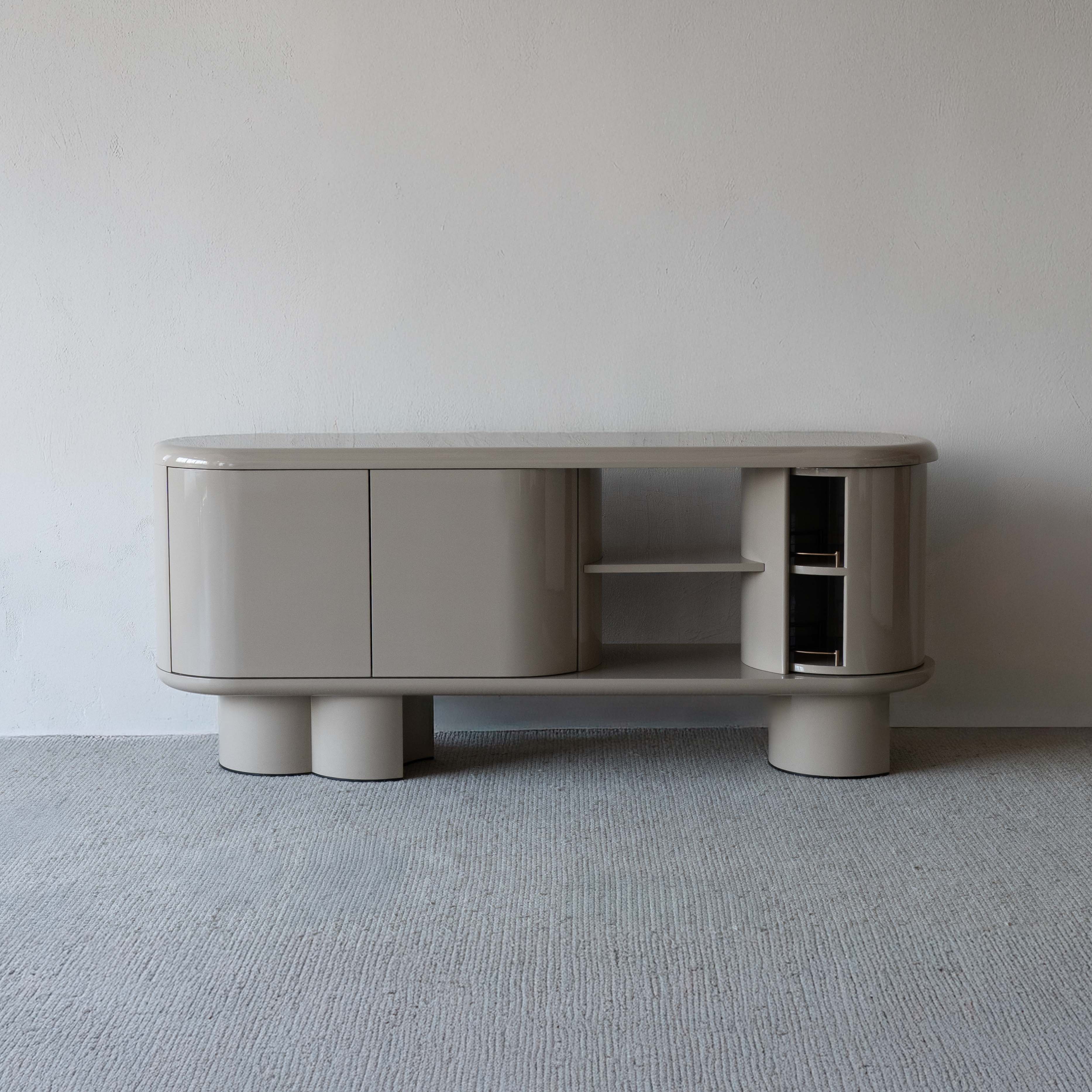 Thomas Beige High Gloss Modern Sideboard - 032M1.8 - TV Units - WS Living Furniture Furniture Store in Dubai
