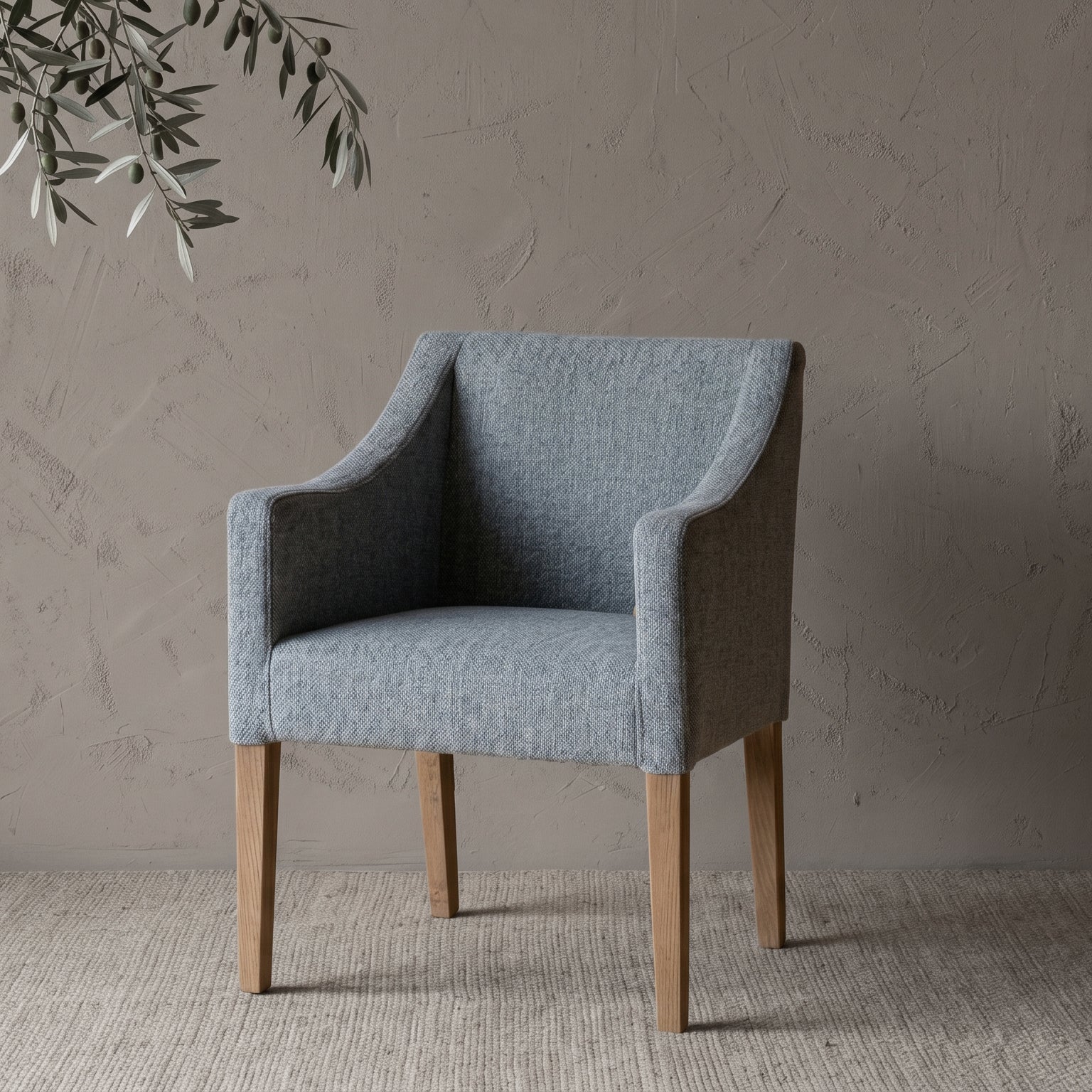 Tissaro Classic Style Solid Oak Wood Dining Chair