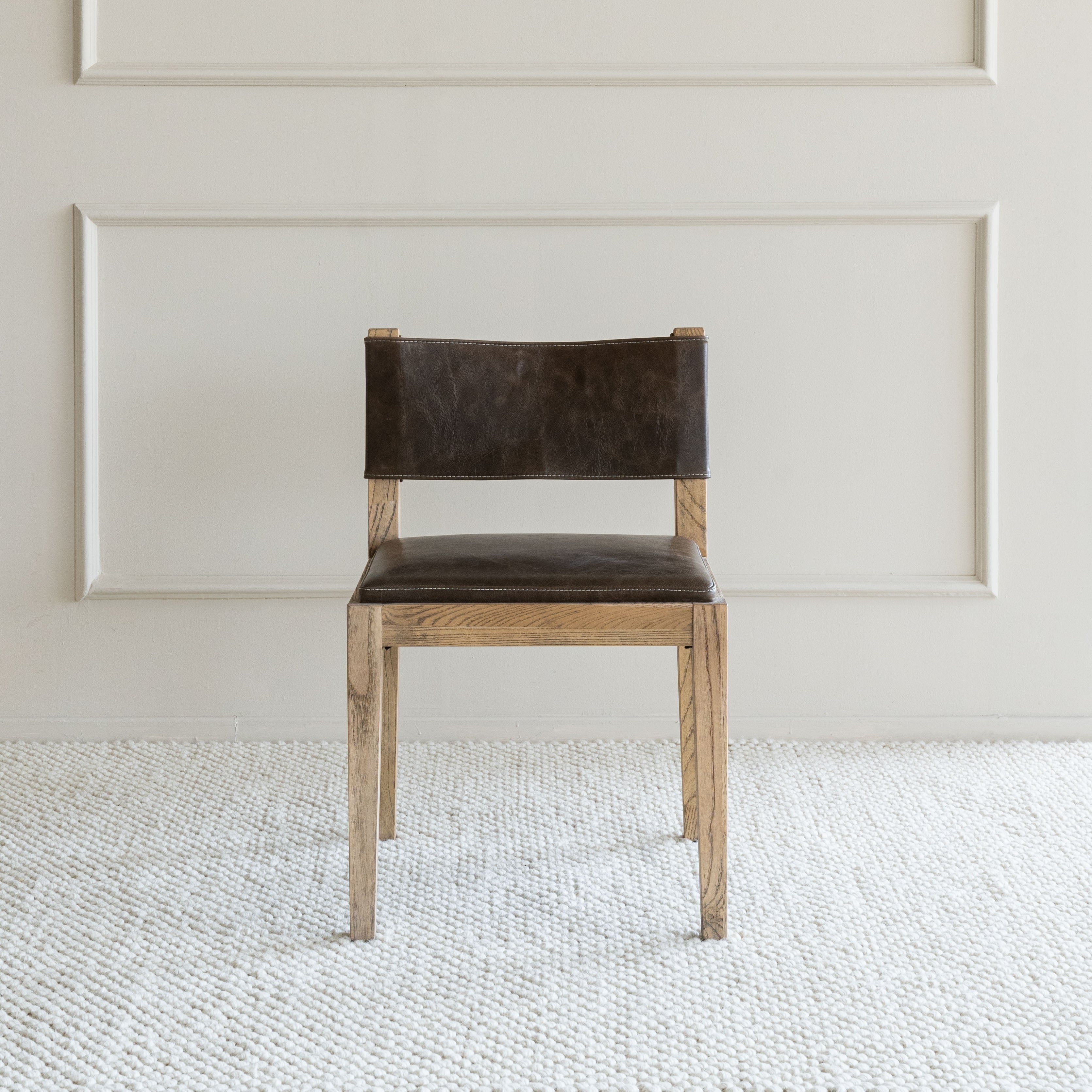 Tobacco Quad Chair (LJ1112B-2)  - WS Living - UAE -  Wood and steel Furnitures - Dubai