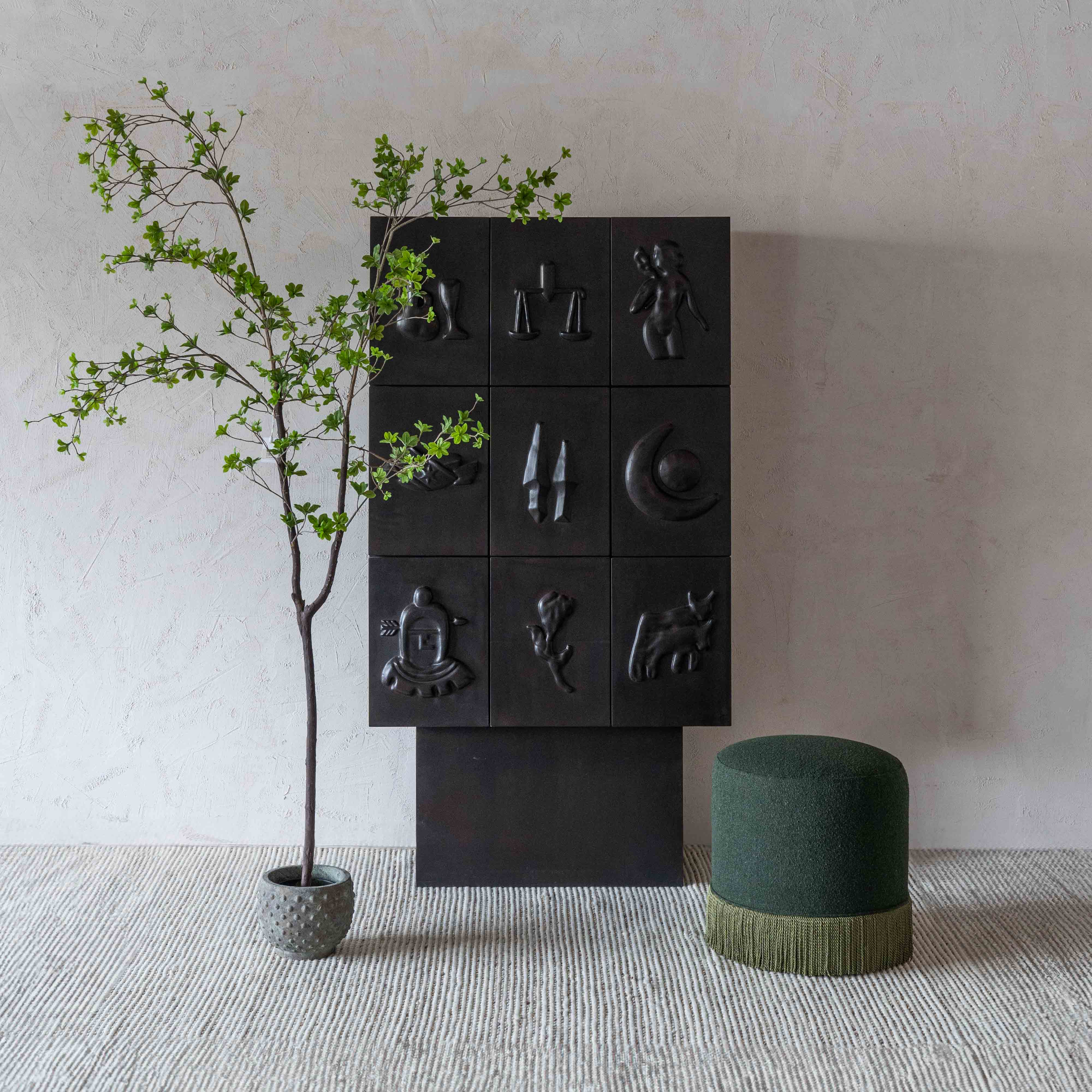 Tobias Black Handcrafted Antique Cabinet | Storage Cabinet - Cabinets - WS Living Furniture  Furniture Store in Dubai