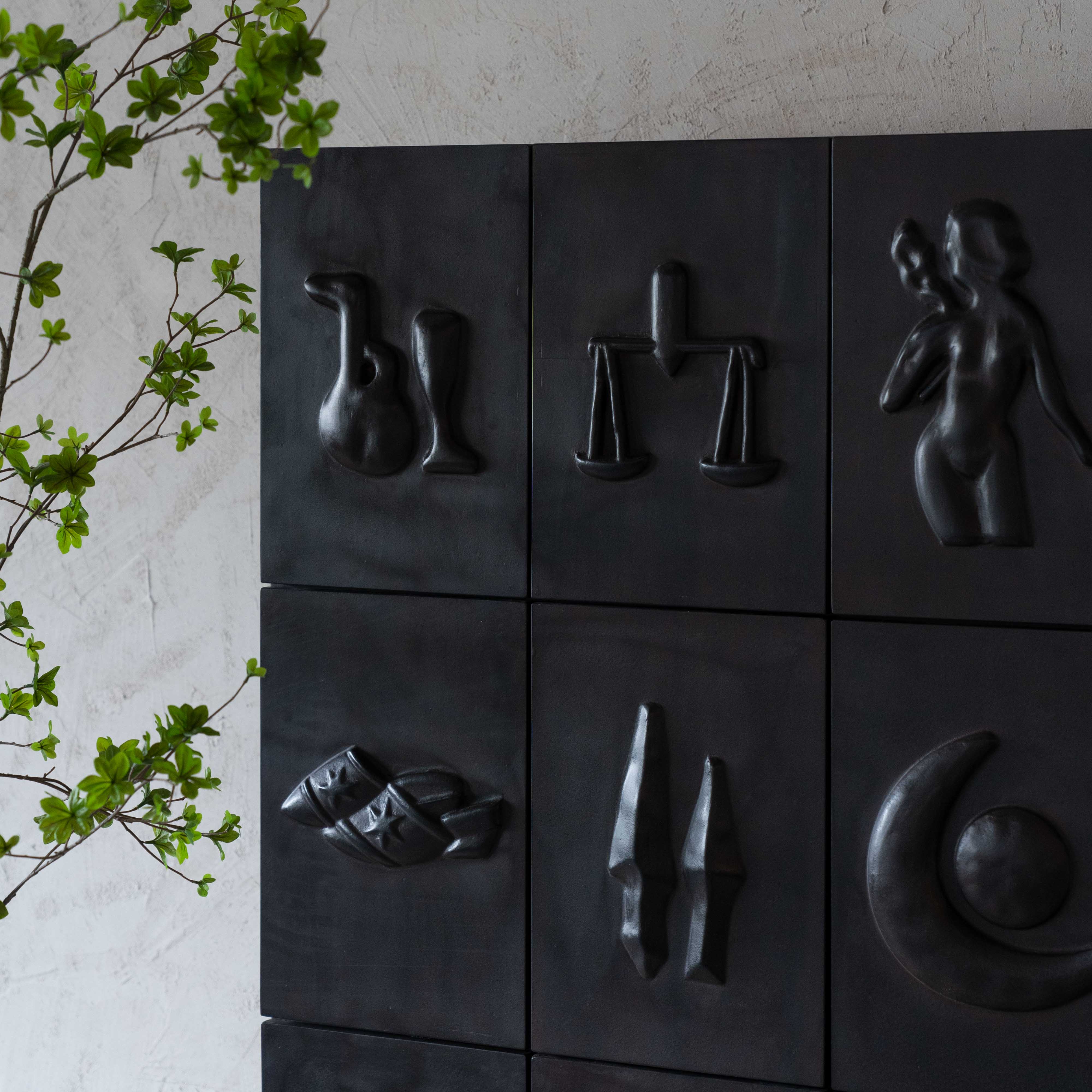 Tobias Black Handcrafted Antique Cabinet | Storage Cabinet - Cabinets - WS Living Furniture  Furniture Store in Dubai