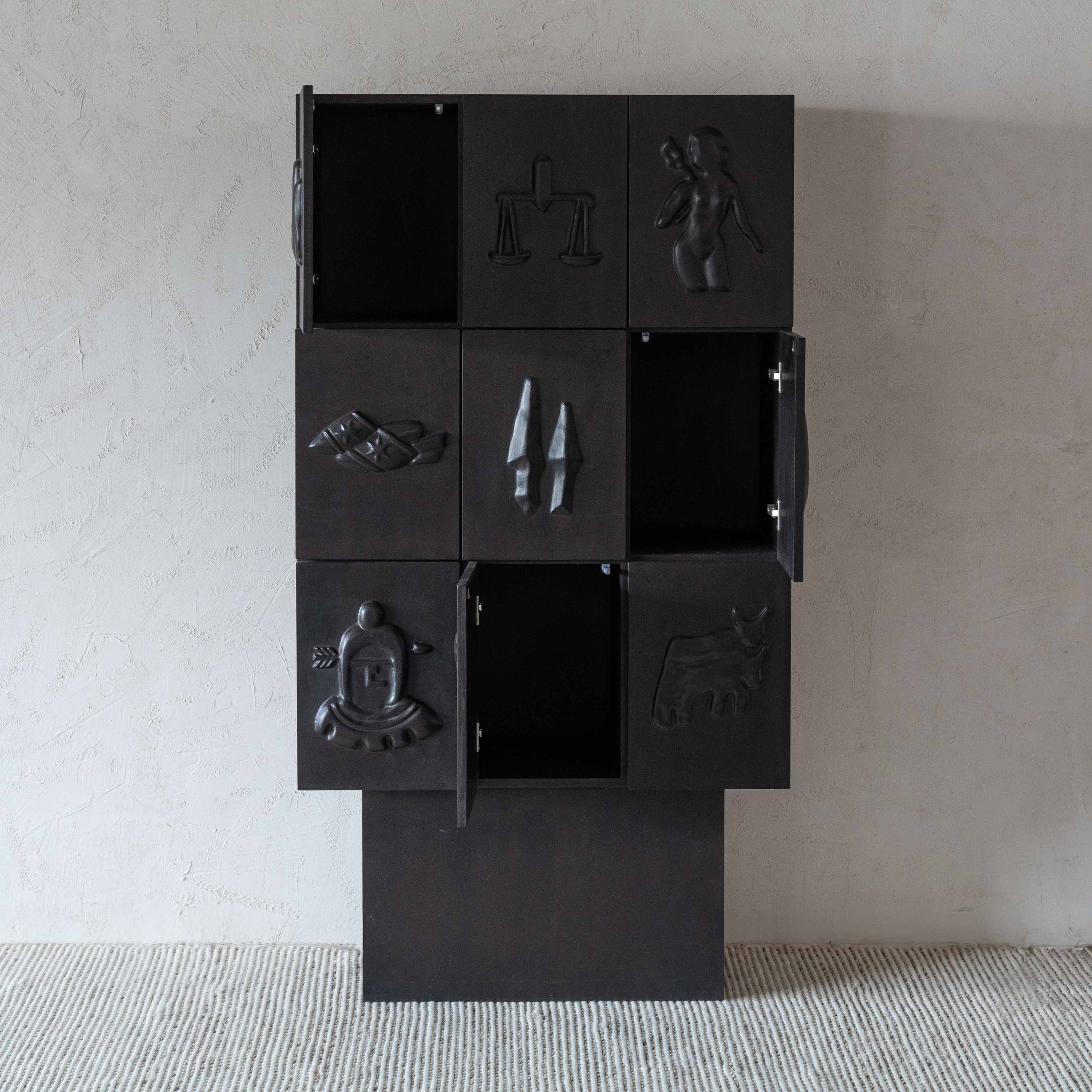 Tobias Black Handcrafted Antique Cabinet | Storage Cabinet - Cabinets - WS Living Furniture  Furniture Store in Dubai