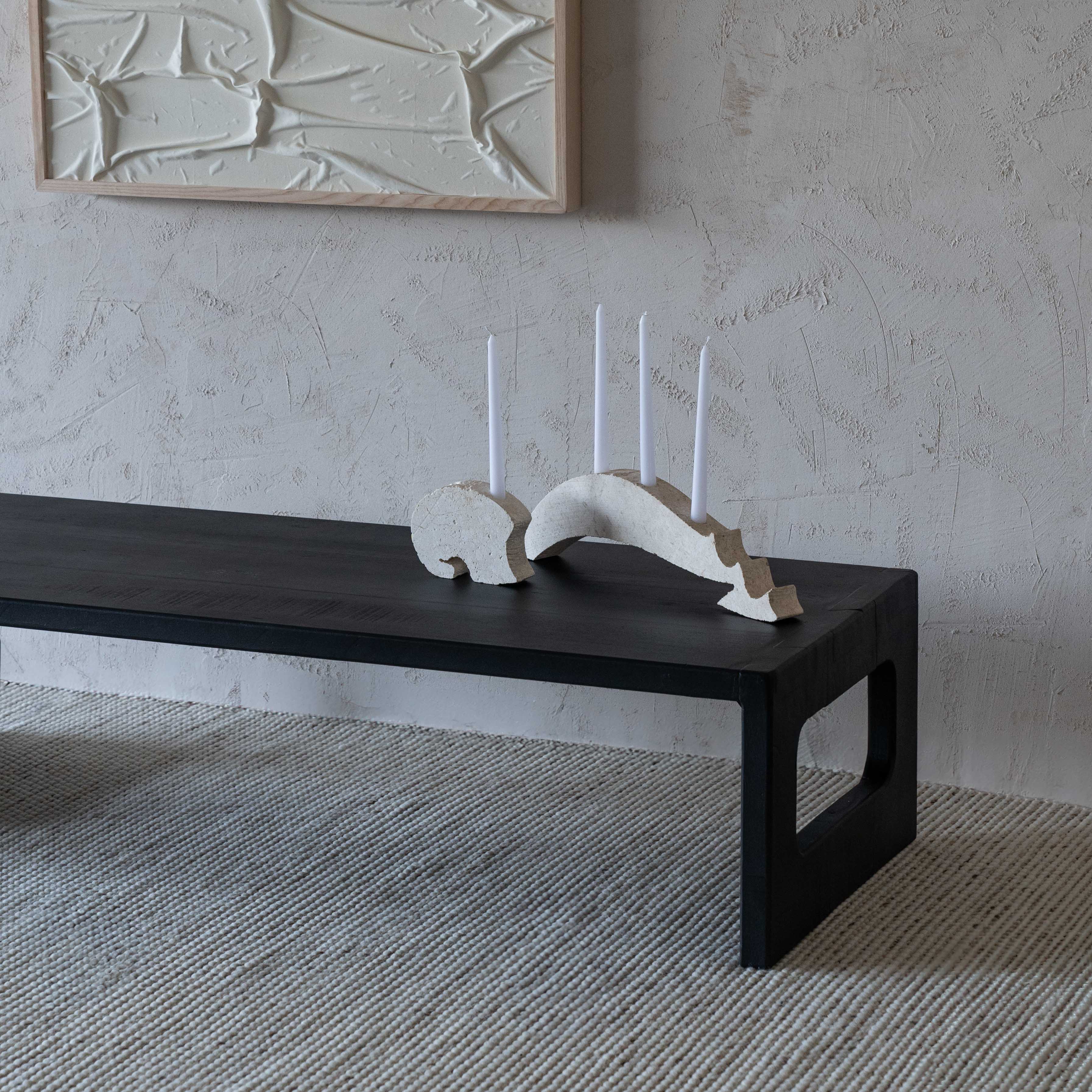 Tokyo Rectangle Black Wooden Coffee Table - Coffee Table - WS Living - UAE Modern Home Furniture Stores in Dubai