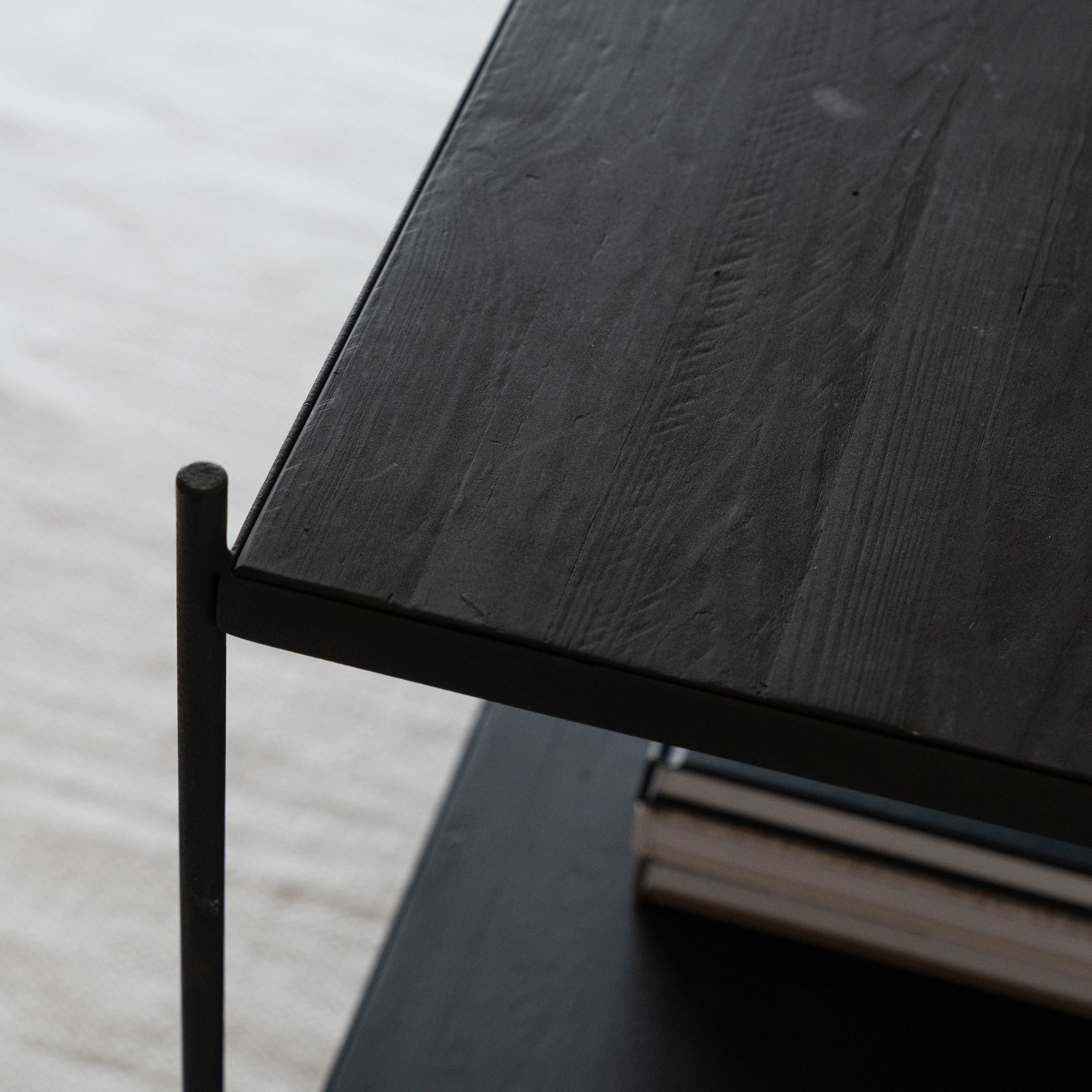 Tokyo Solid Wood Black Console - Consoles - WS Living Furniture Furniture Store in Dubai