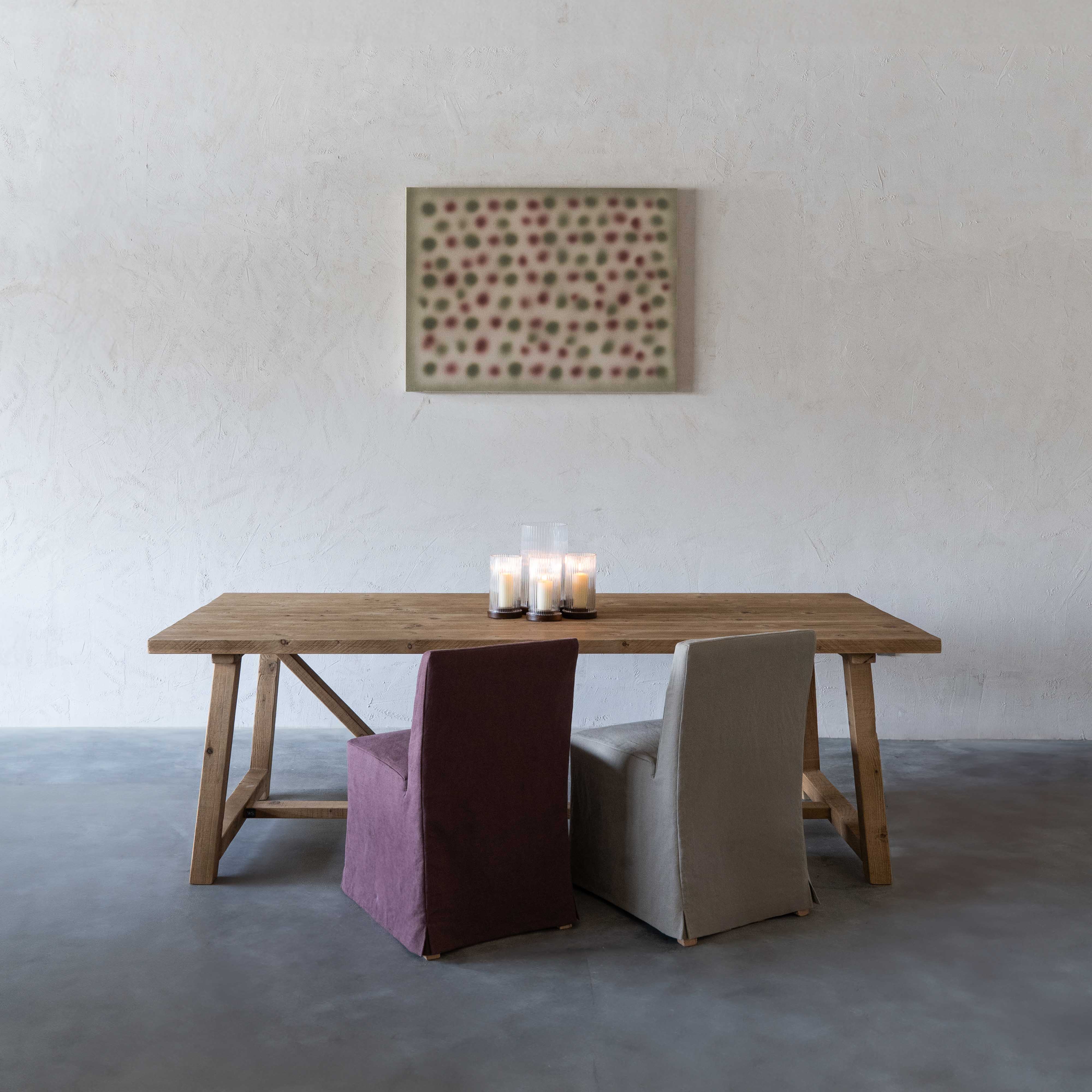 Tommy Natural Pine Wood Dining Table - Dining Tables - WS Living Furniture Furniture Store in Dubai