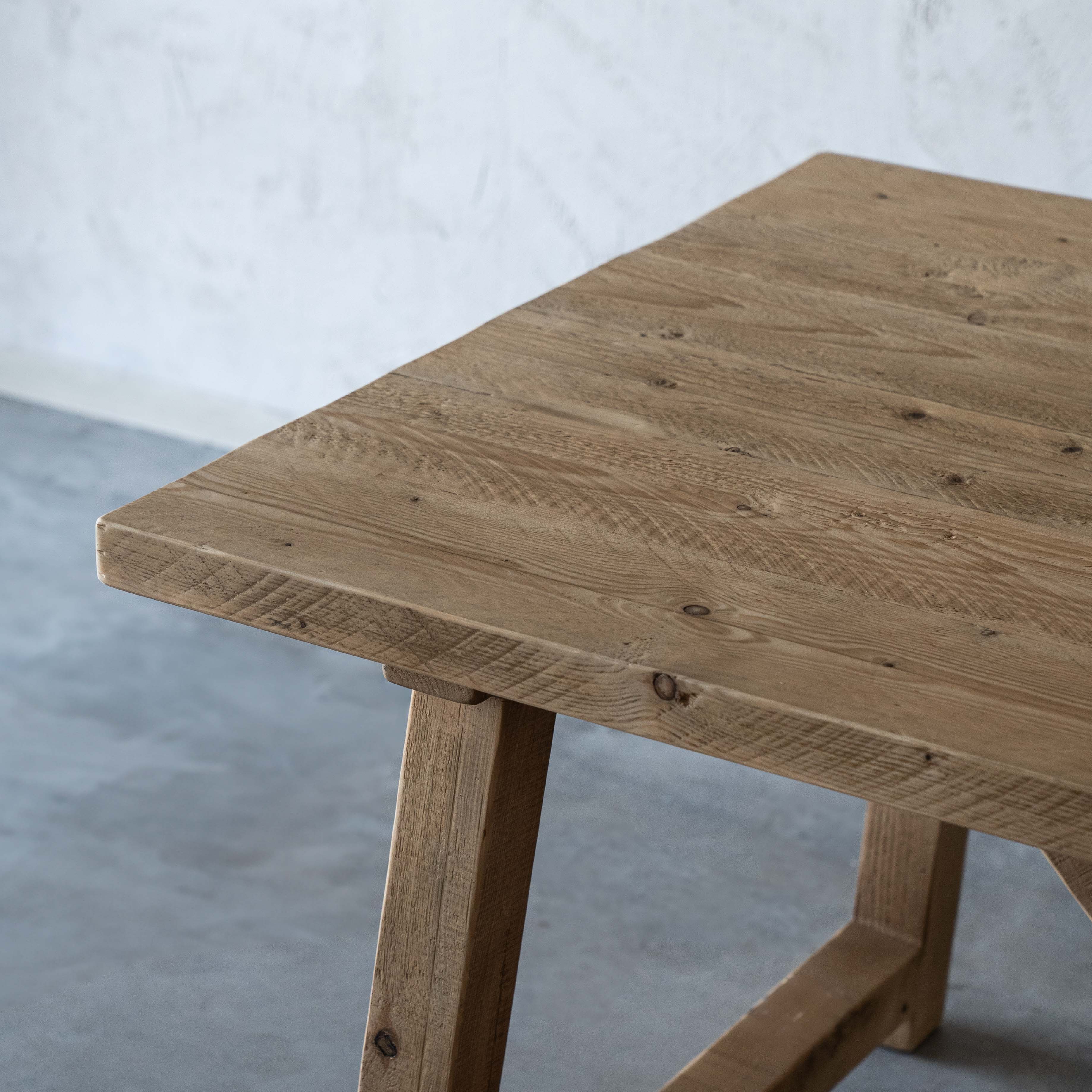 Tommy Natural Pine Wood Dining Table - Dining Tables - WS Living Furniture Furniture Store in Dubai