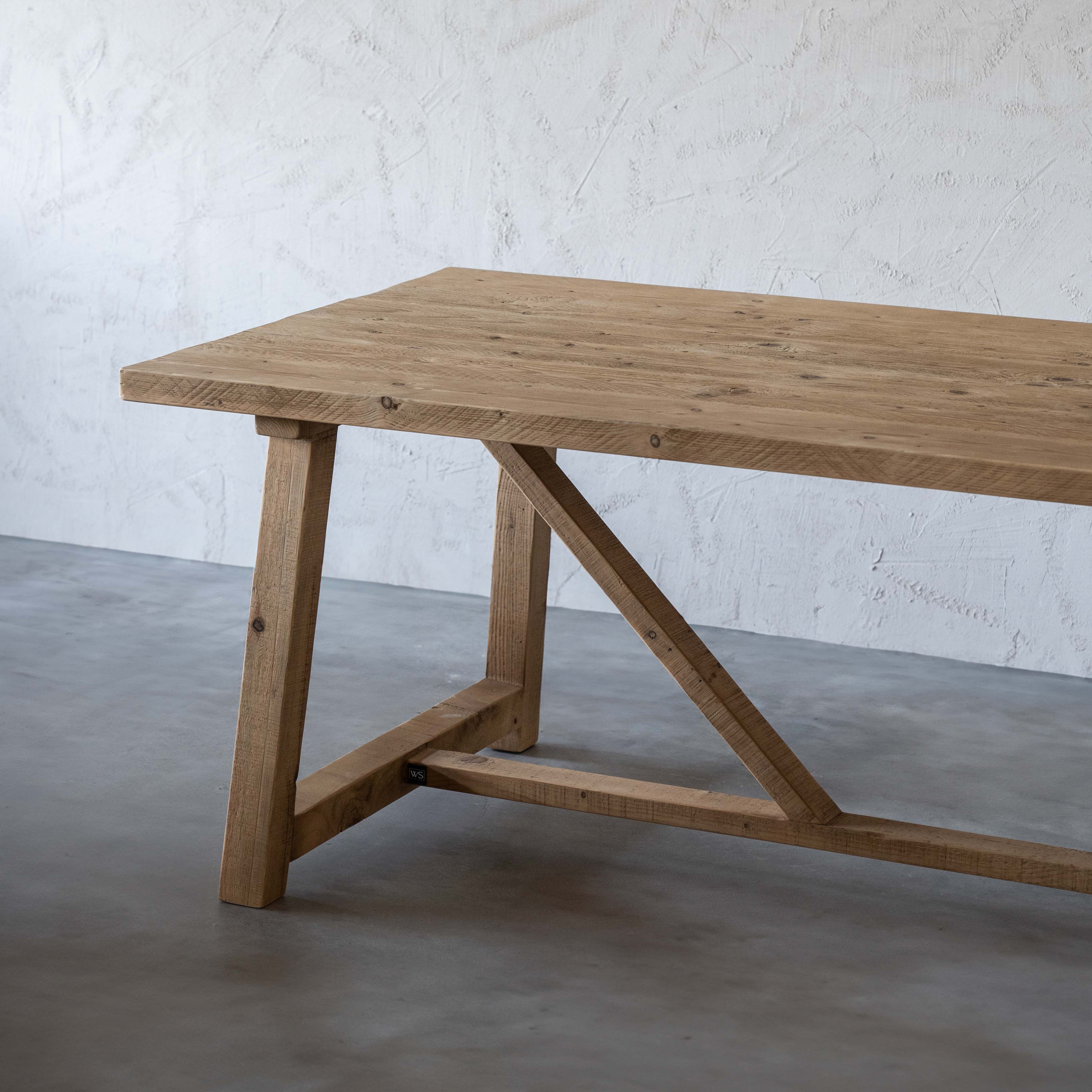 Tommy Natural Pine Wood Dining Table - Dining Tables - WS Living Furniture Furniture Store in Dubai