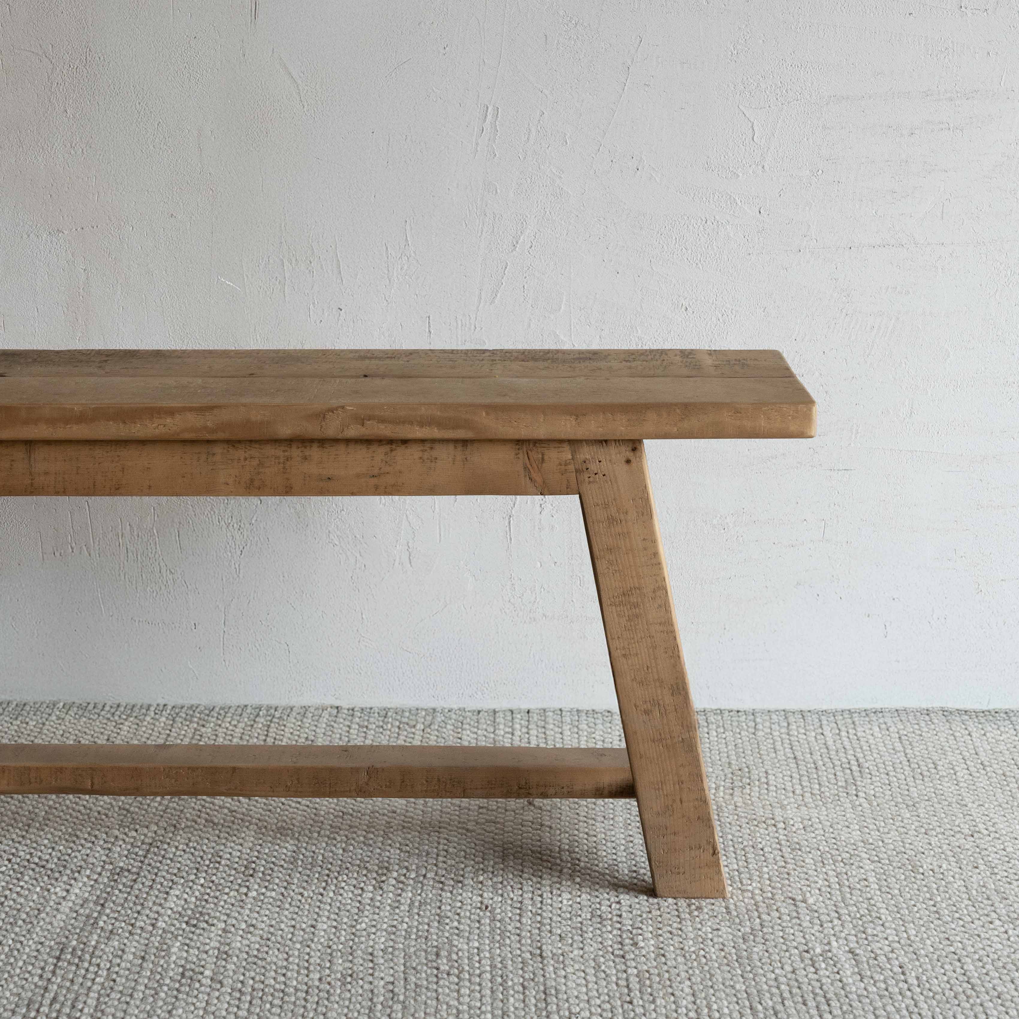 Tommy Rectangle Wooden Bench - Bench - WS Living Furniture Furniture Store in Dubai