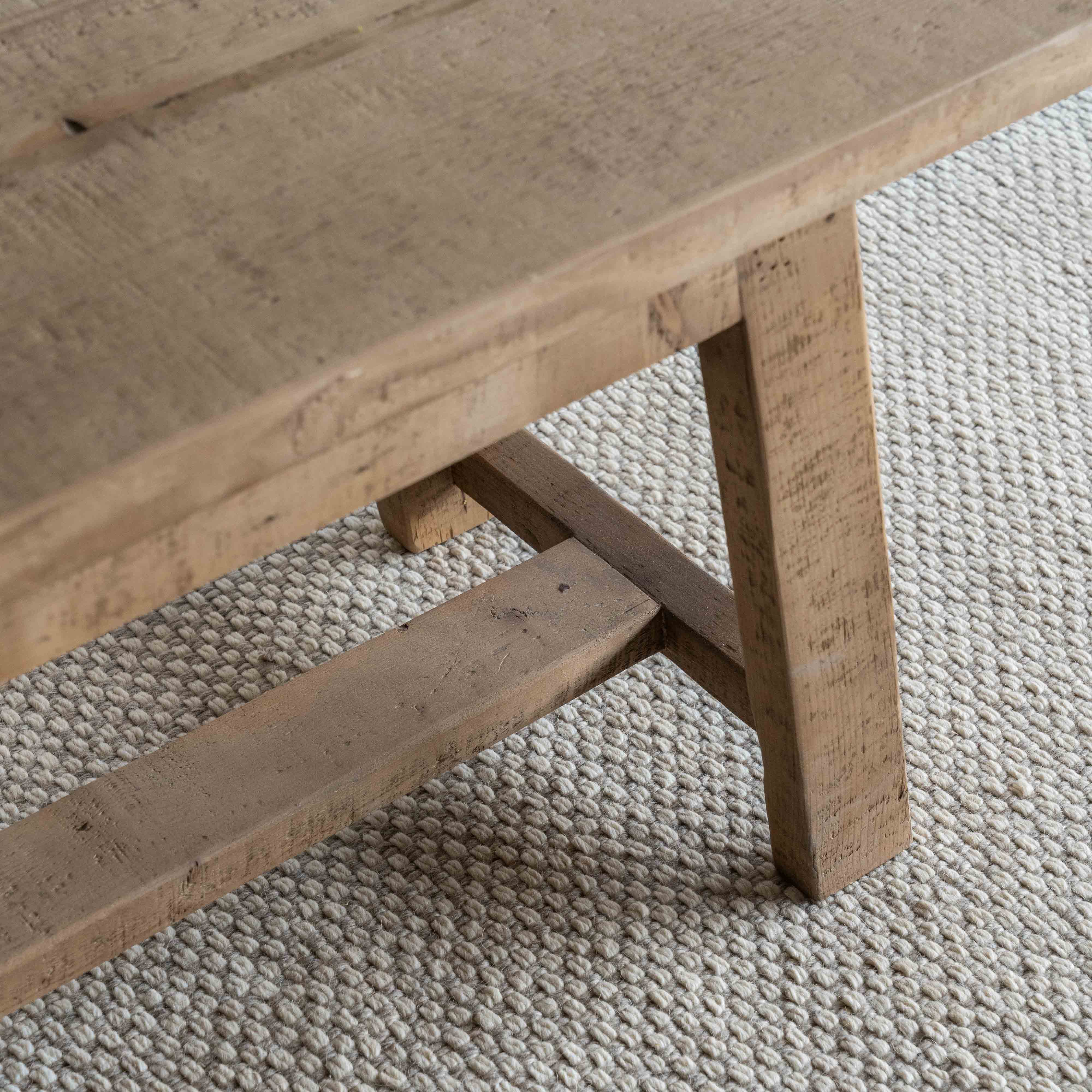 Tommy Rectangle Wooden Bench - Bench - WS Living Furniture Furniture Store in Dubai