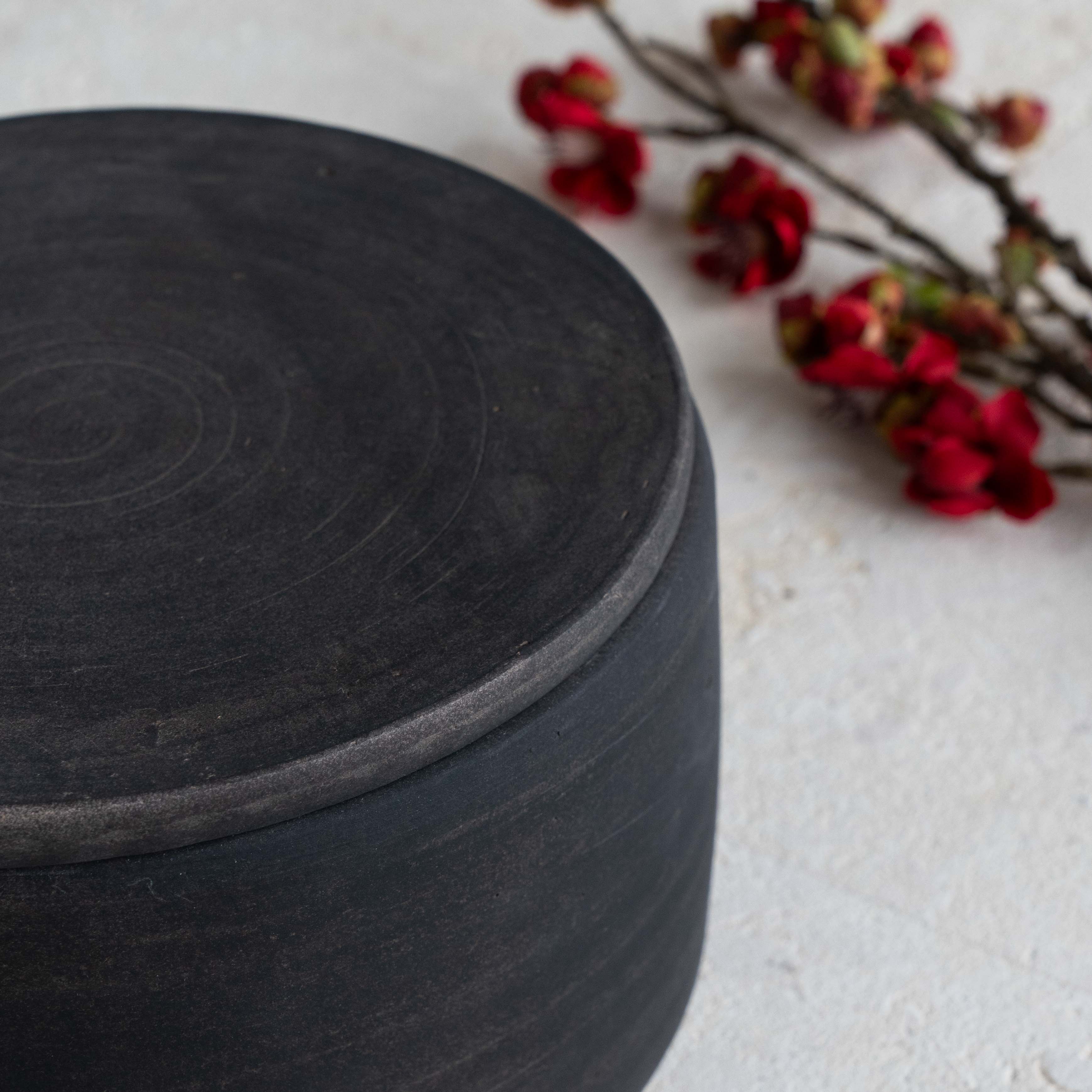 Trove Pot Decorative Clay Storage Container With Lid - Decorative Jars - WS Living Furniture  Furniture Store in Dubai