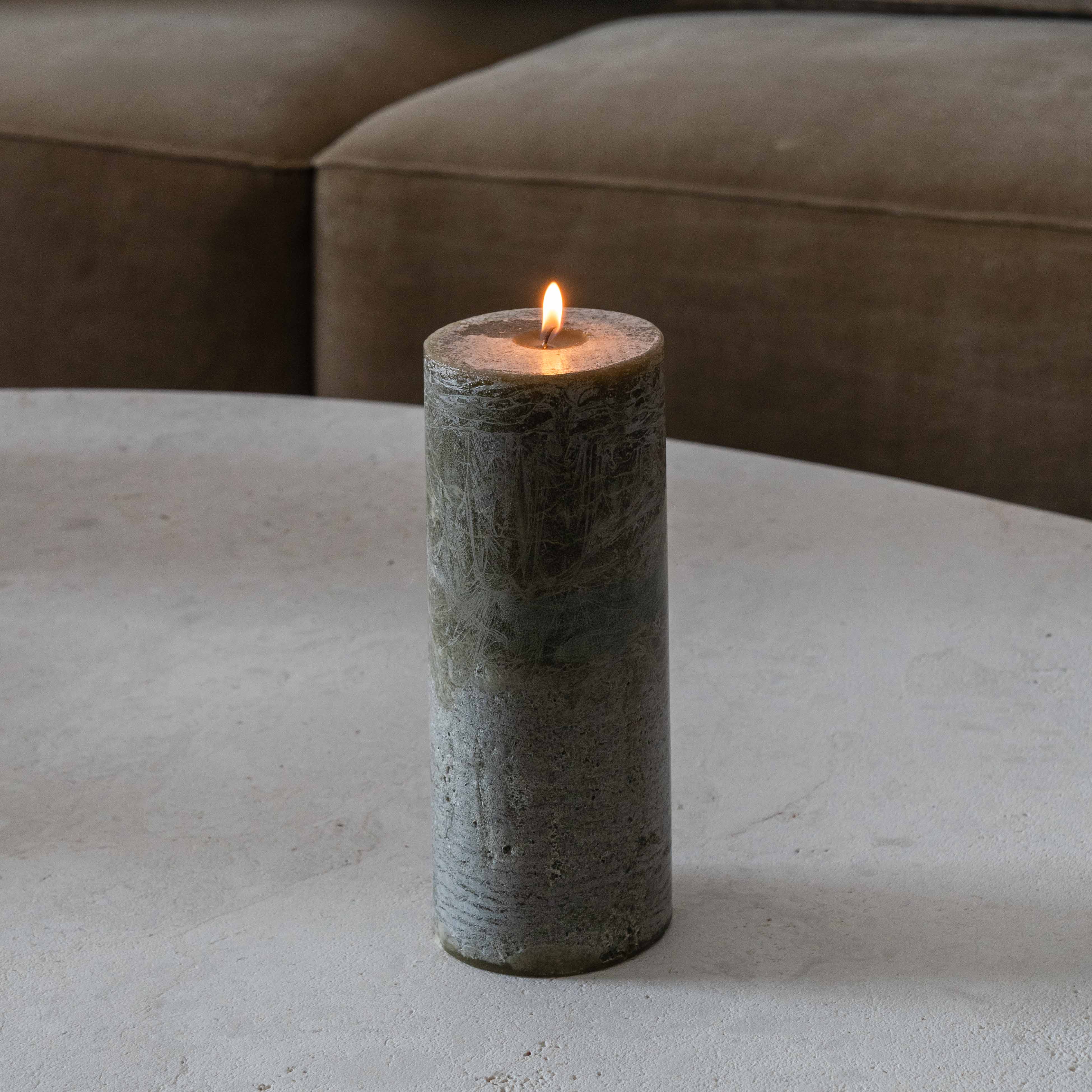 Tuscany Rustic Shine Pillar Type Candle - Candles - WS Living Furniture Furniture Store in Dubai