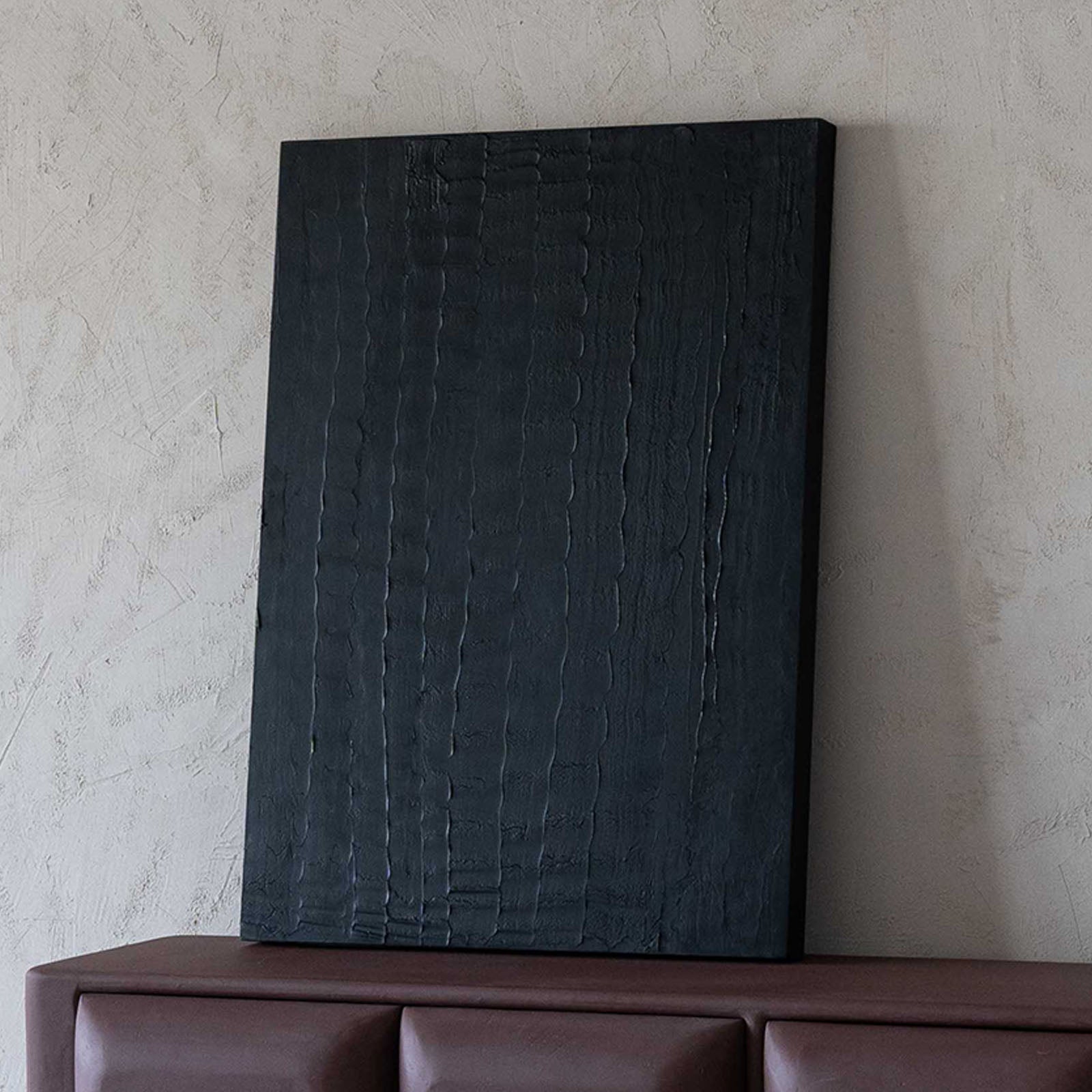 Vivid Visions Black Hand Painting Wall Art | Abstract Art - Art Paintings - WS Living Furniture Furniture Store in Dubai