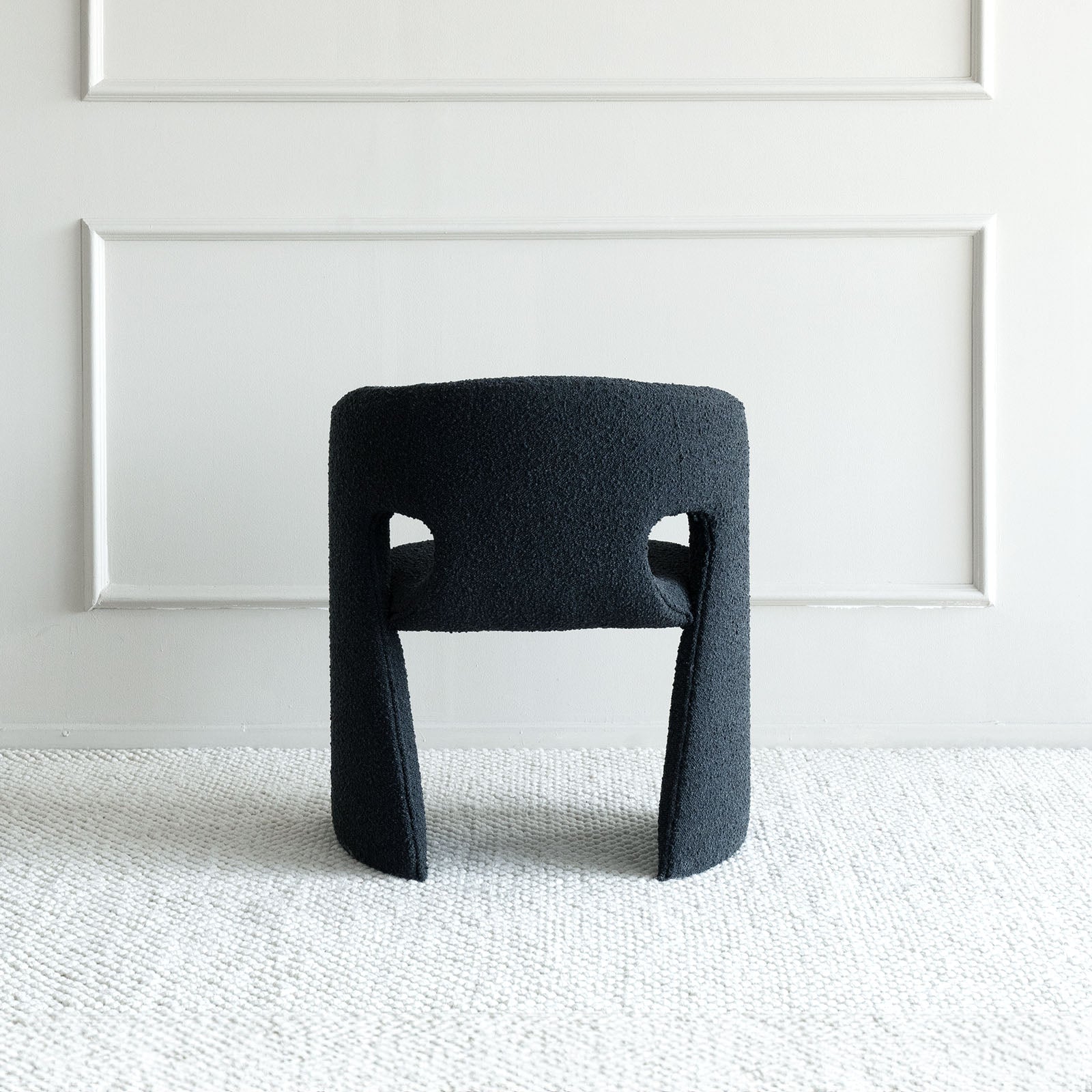 Wesley Dining Chair -Black Boucle (LJ1124B) -  - WS Living Furniture  Furniture Store in Dubai