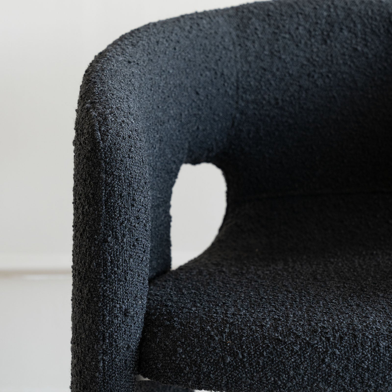 Wesley Dining Chair -Black Boucle (LJ1124B) -  - WS Living Furniture  Furniture Store in Dubai