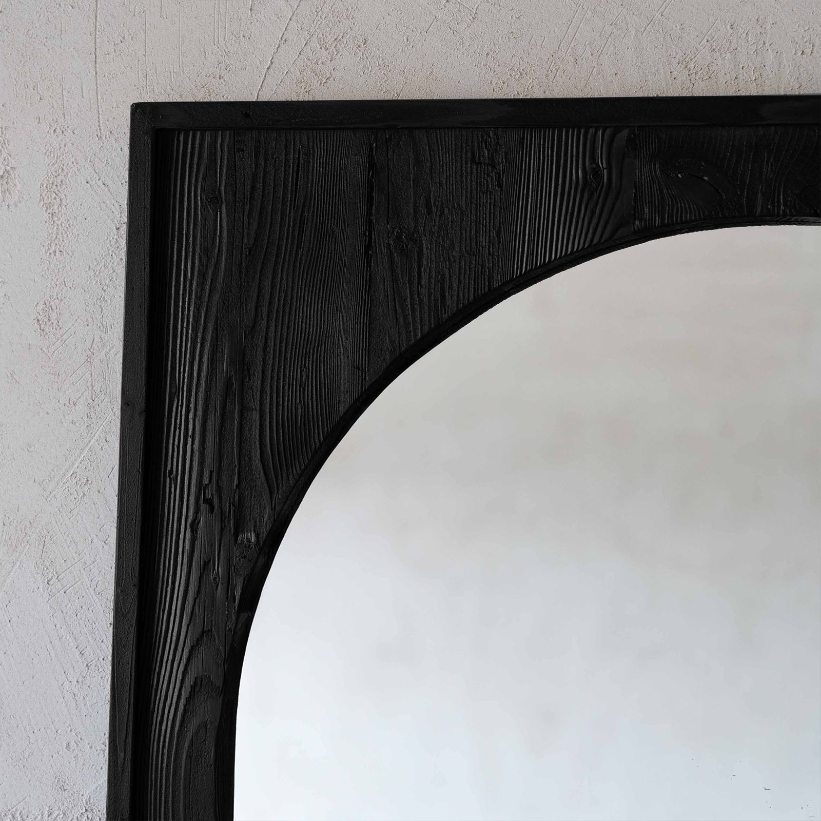 Submarine Black Solid Wood Mirror - Mirrors - WS Living Furniture Furniture Store in Dubai
