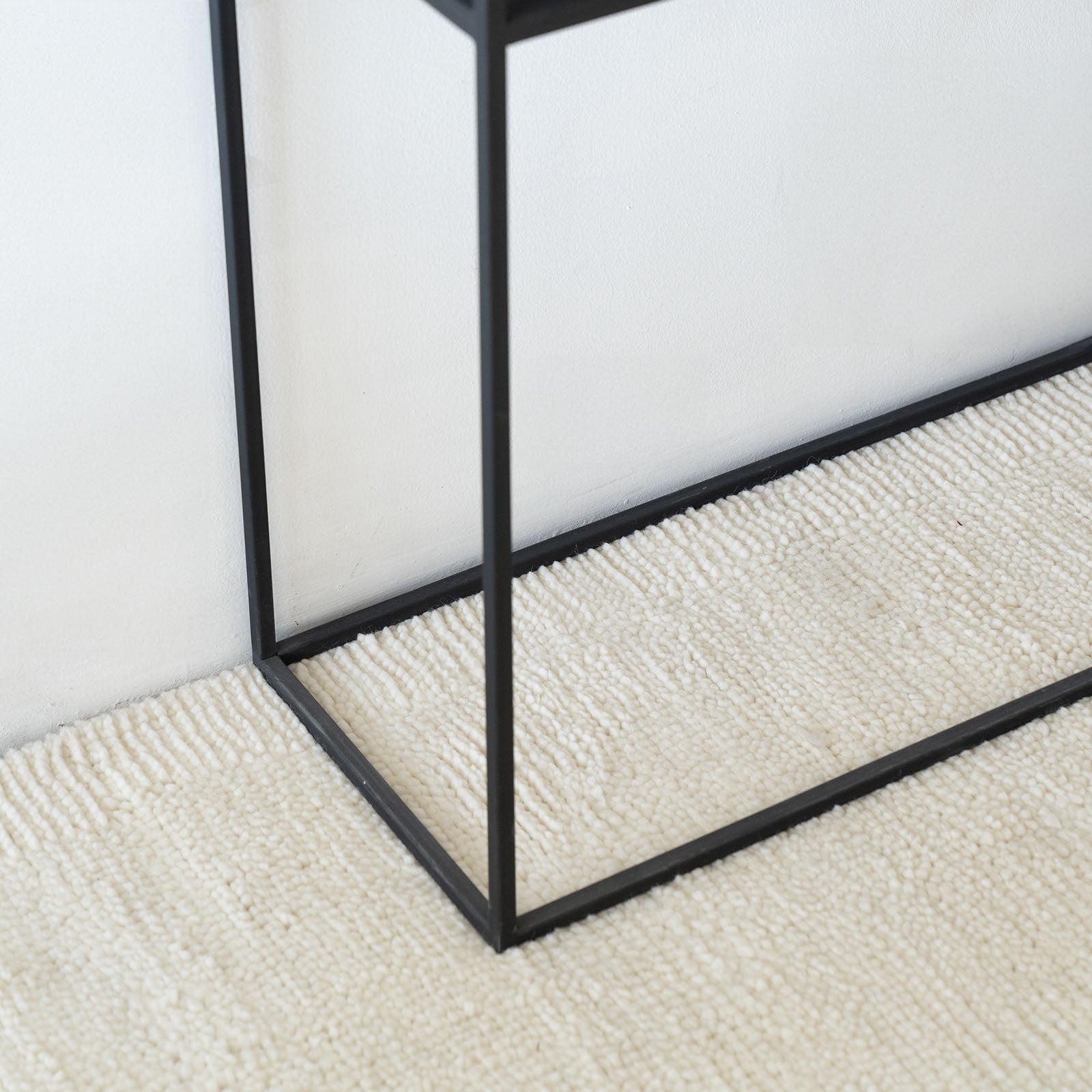 Monochrome Black Powder Coated Console-A - - WS Living - UAE Modern Home Furniture Stores in Dubai